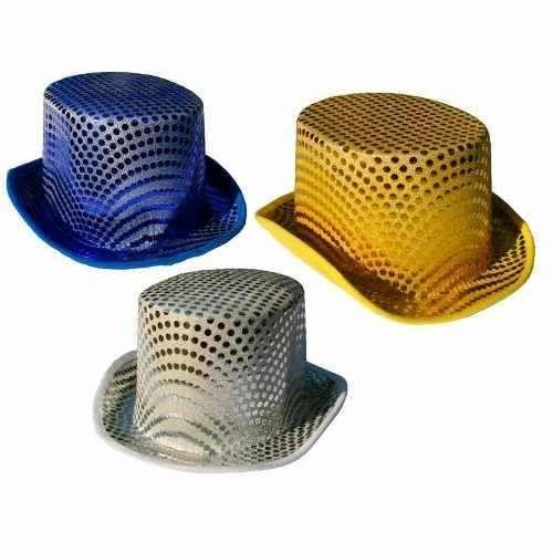Gorro Copa Lentejuela Galera Cotillón Activarte Colores-0