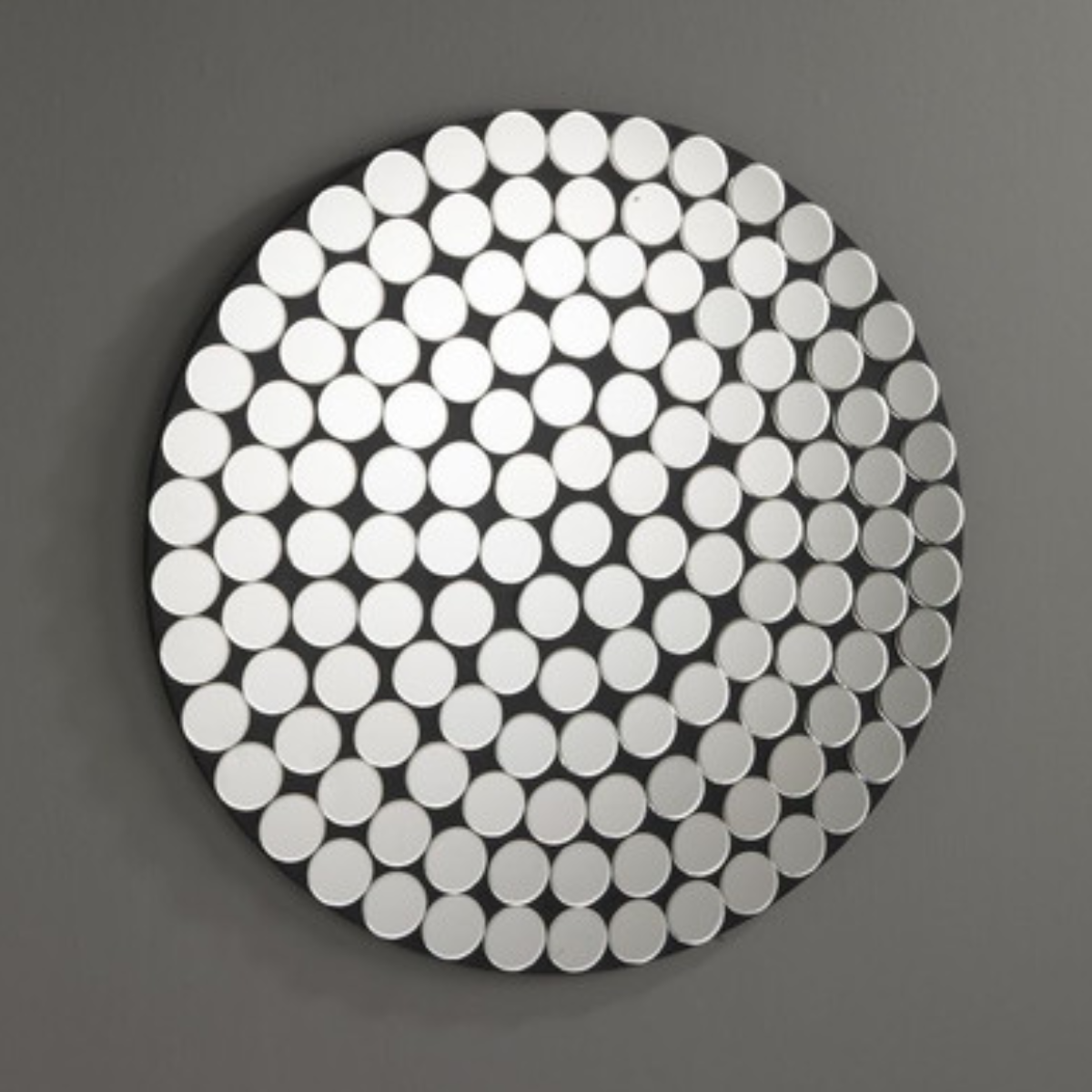 Espejo Redondo Decorativo 90×90 con Diseño de Círculos Espejados-3