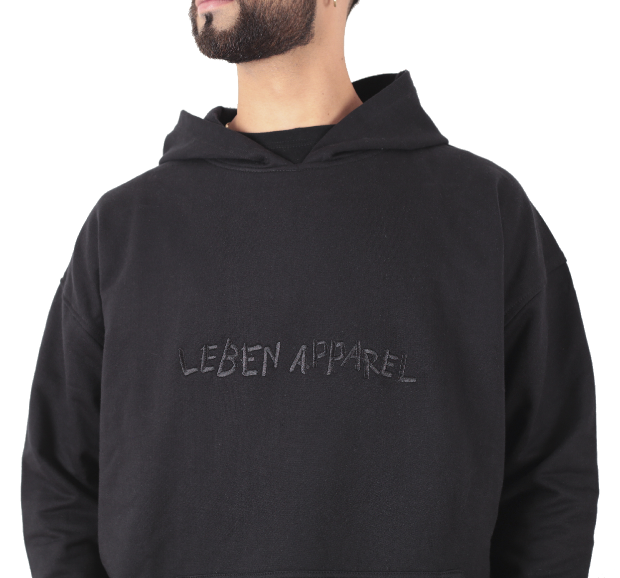 Polerón Bordado Negro-2