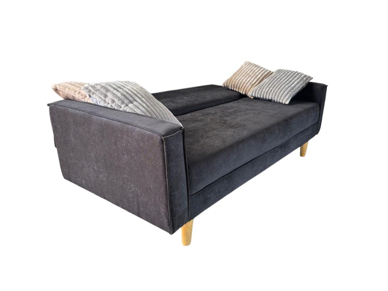 Futón Negro Carbono Lino 170 x 110 x 47-2