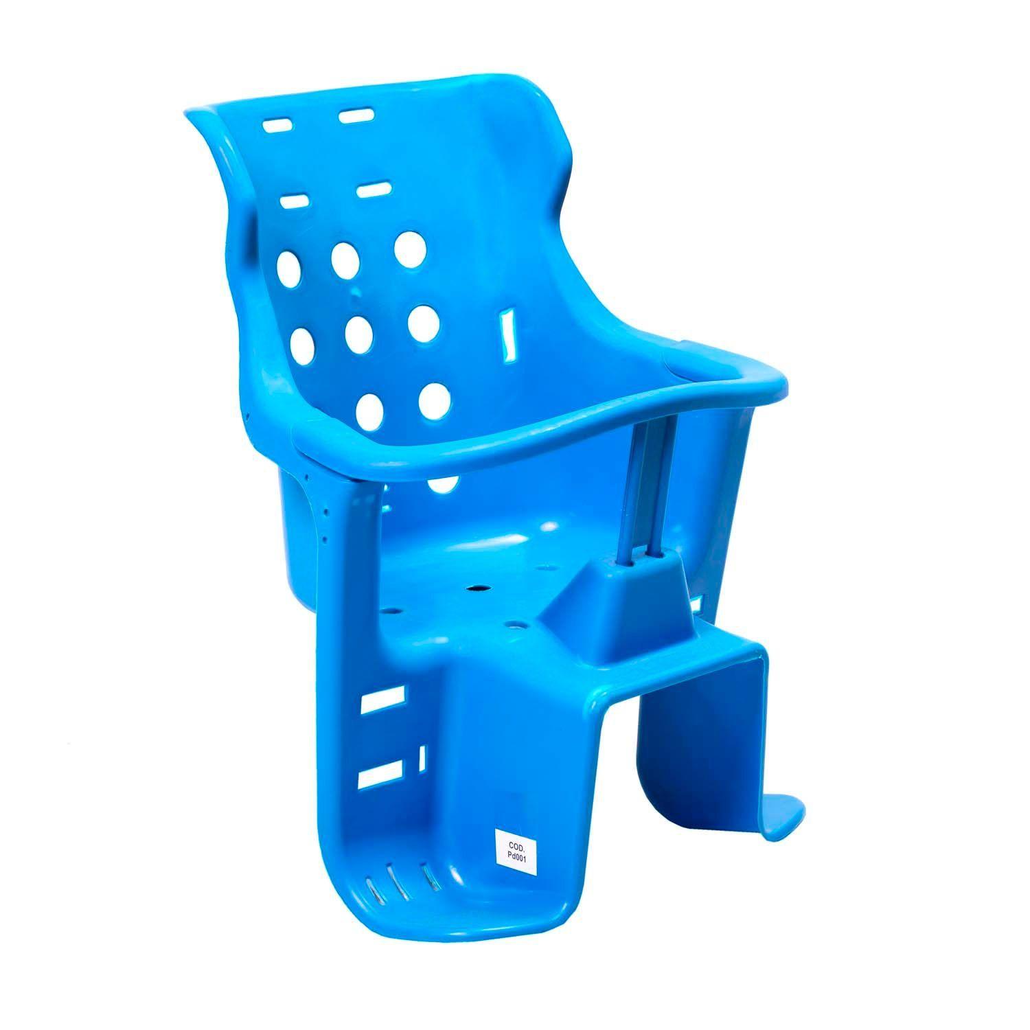 Silla infantil para bicicleta azul-0