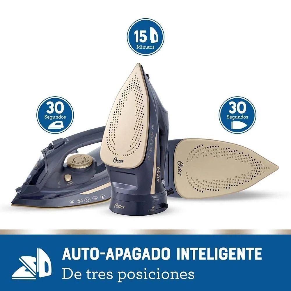 Plancha de Vapor Oster Inalambrica 2 en 1 GCSTCC5000 Suela Ceramica Azul-3