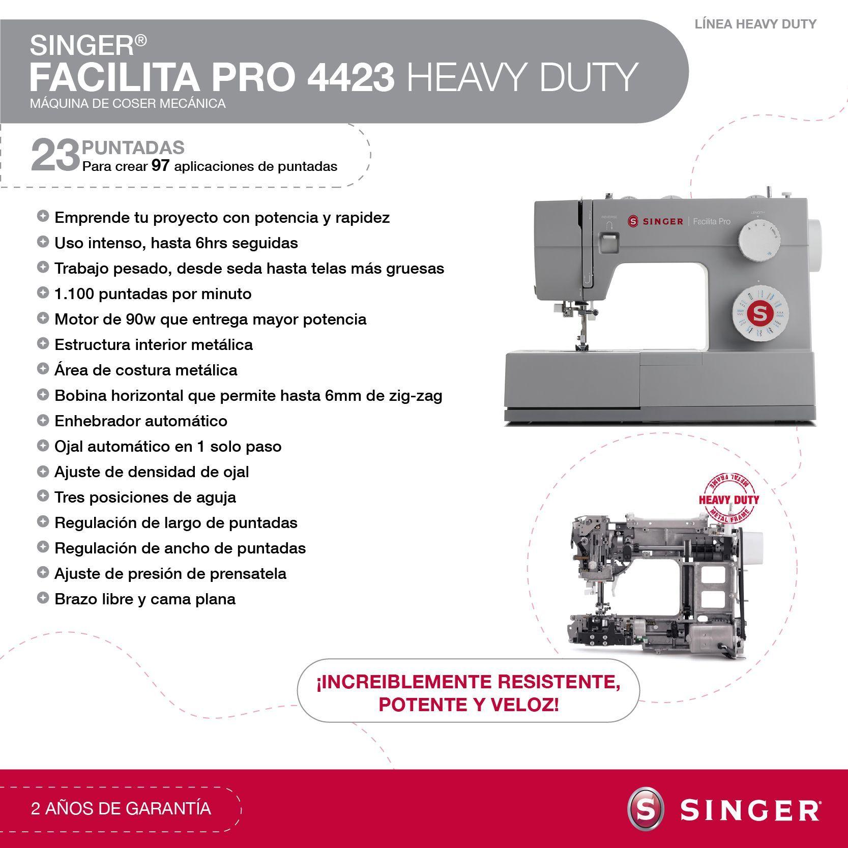 Máquina De Coser Singer Semi Industrial Heavy Duty 4423-2