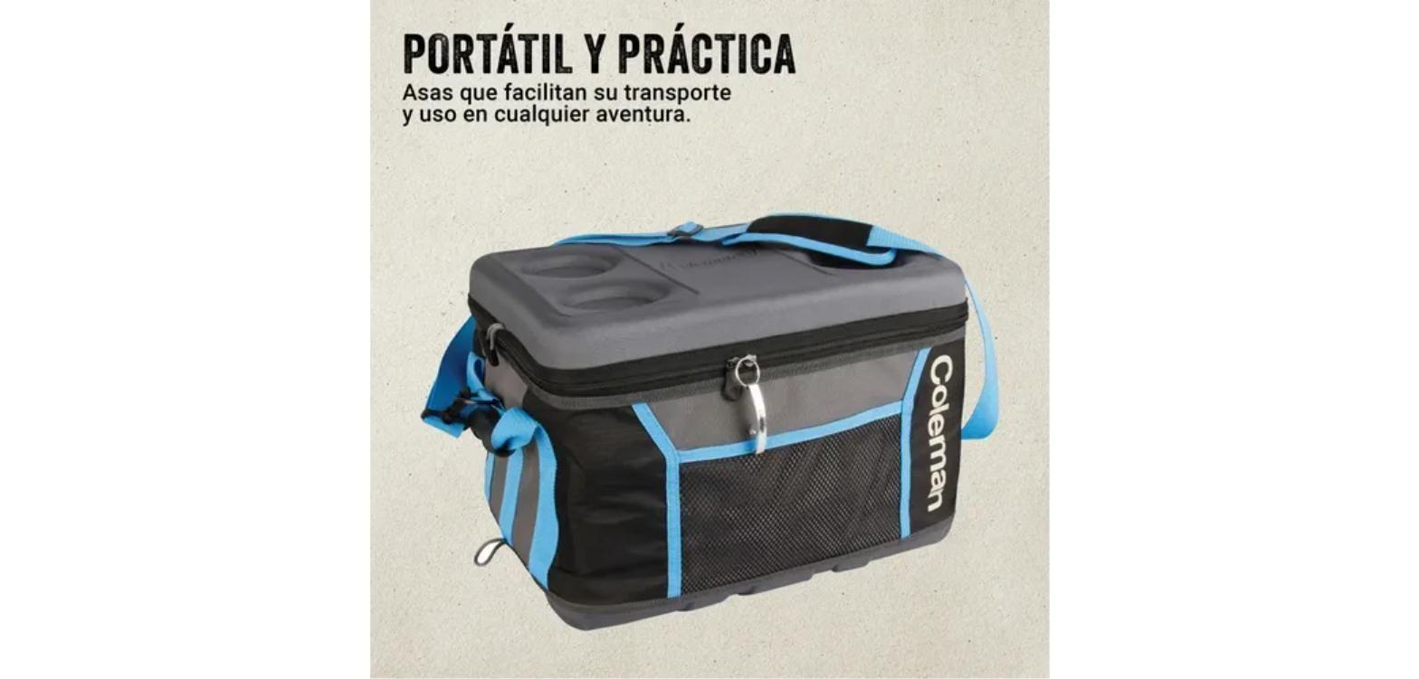 Cooler Portatil Coleman Soft Cooler EVA 45 Latas 25L Negro-2