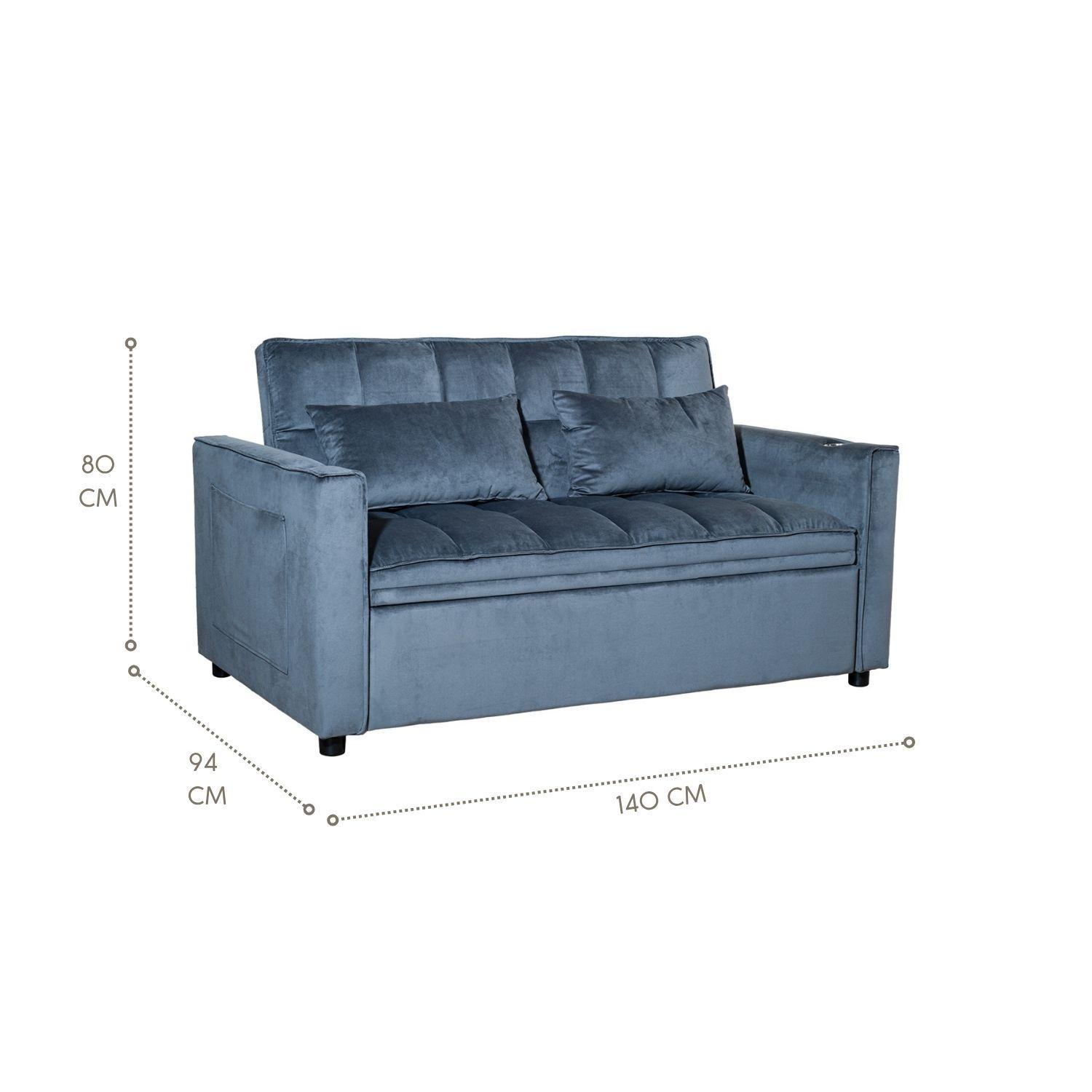 Sofá Cama 2 Cuerpos Moderno Dallas KMP1-6
