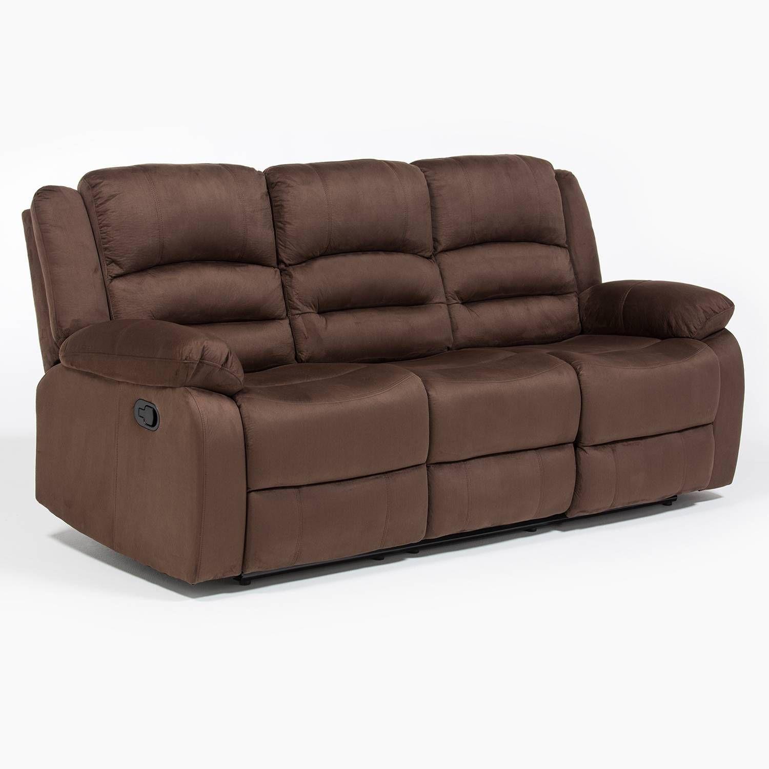  Living Sofá 3 Cuerpos Reclinable Martell Café + 2 Bergers 98060-6