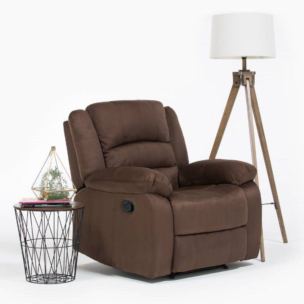  Living Sofá 3 Cuerpos Reclinable Martell Café + 2 Bergers 98060-3