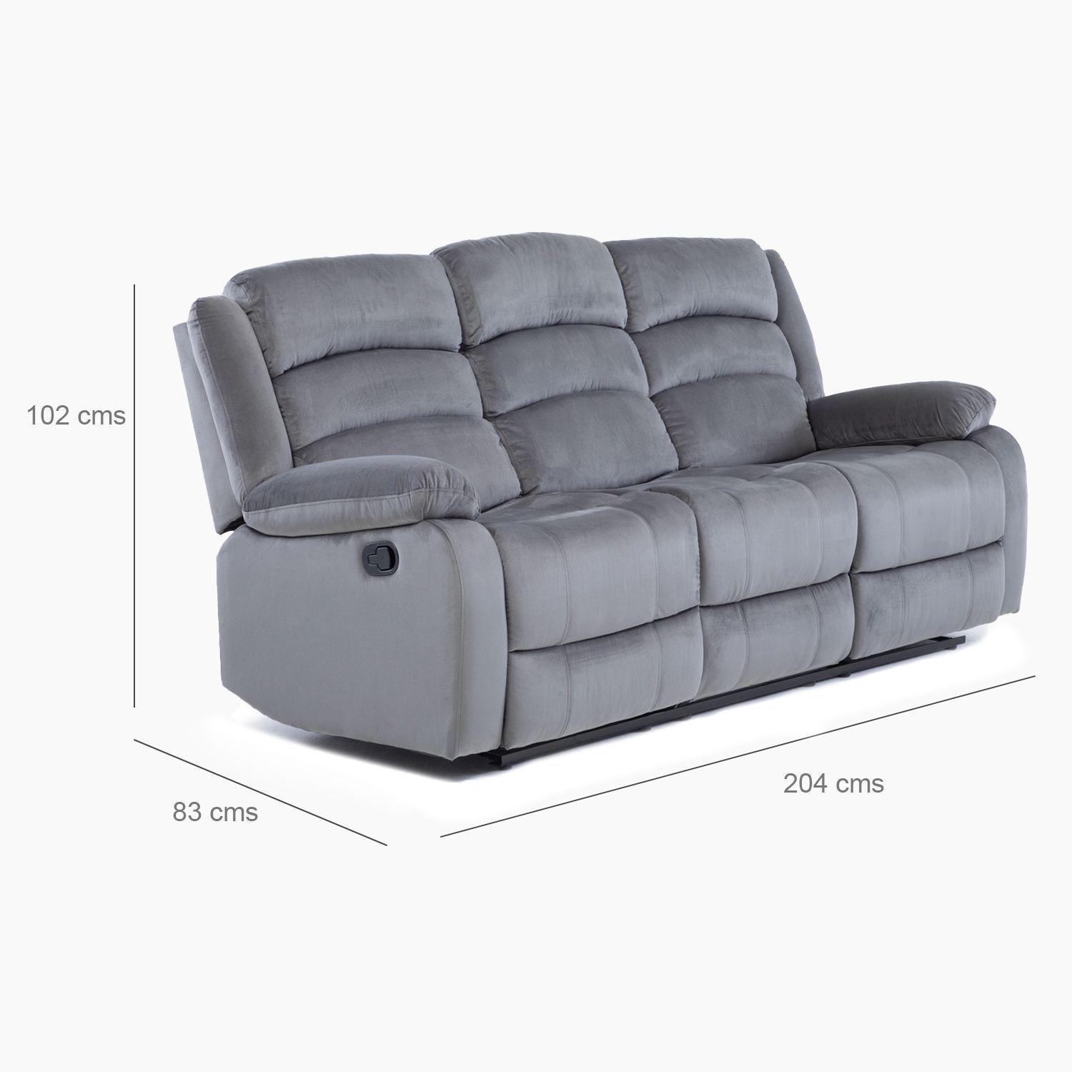  Living Sofá 3 Cuerpos Reclinable Martell + 2 Bergers 98060-6