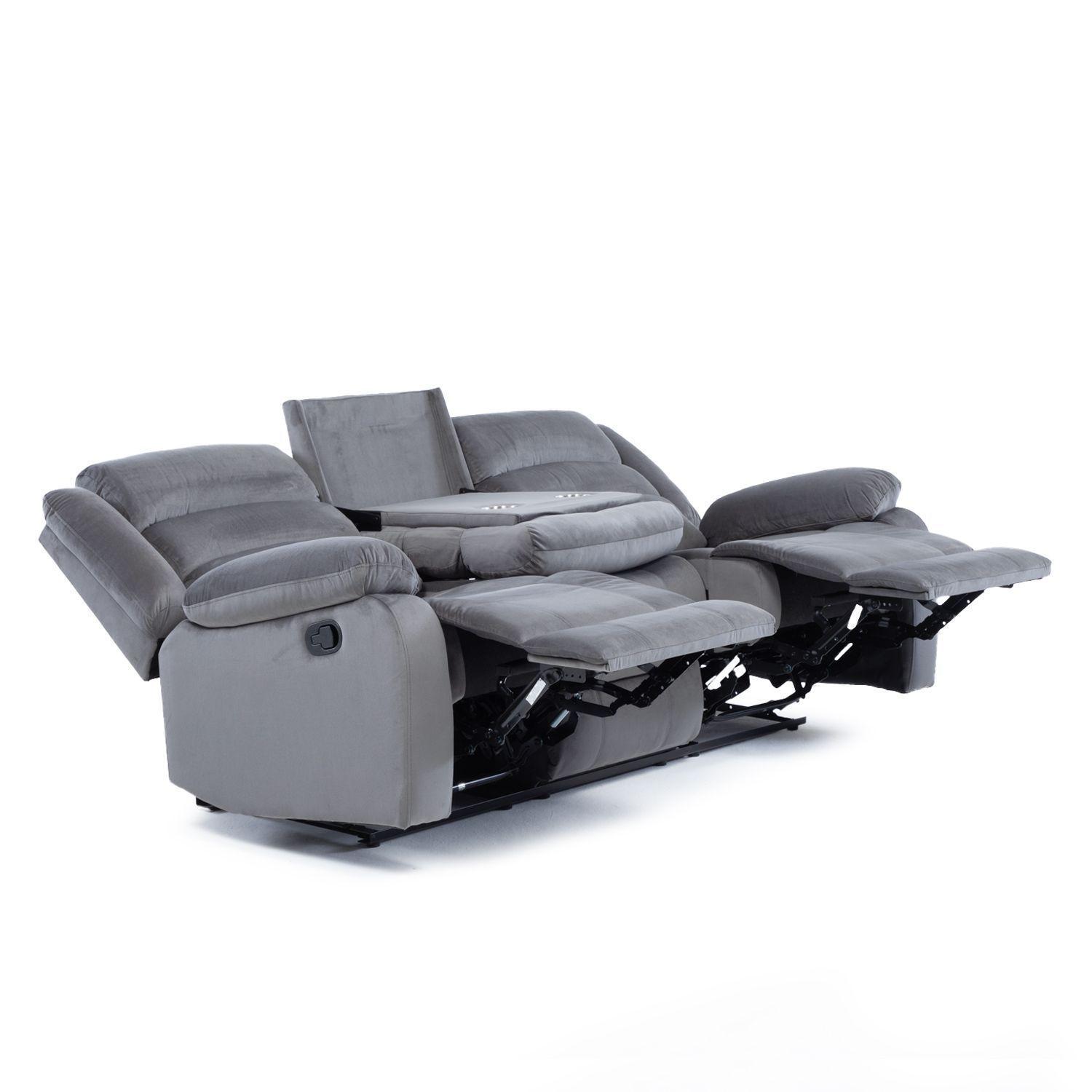  Living Sofá 3 Cuerpos Reclinable Martell + 2 Bergers 98060-3