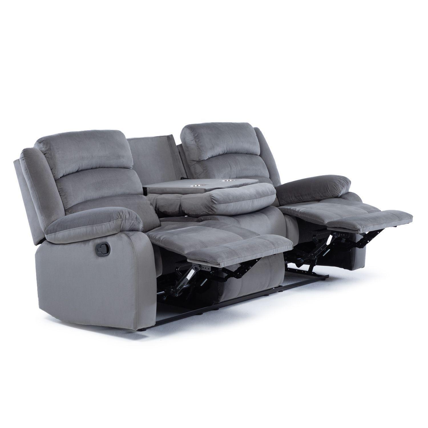  Living Sofá 3 Cuerpos Reclinable Martell + 2 Bergers 98060-5