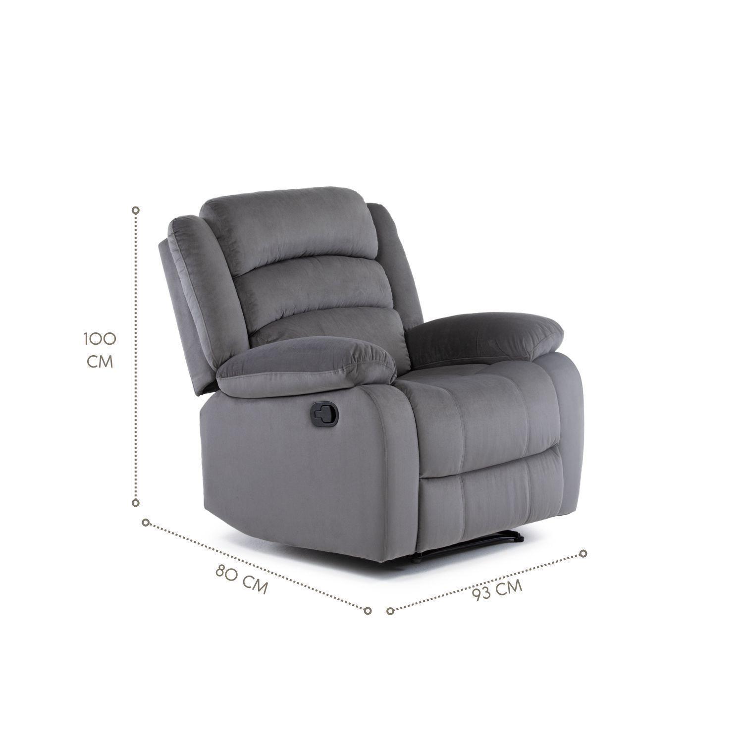  Living Sofá 3 Cuerpos Reclinable Martell + 2 Bergers 98060-7