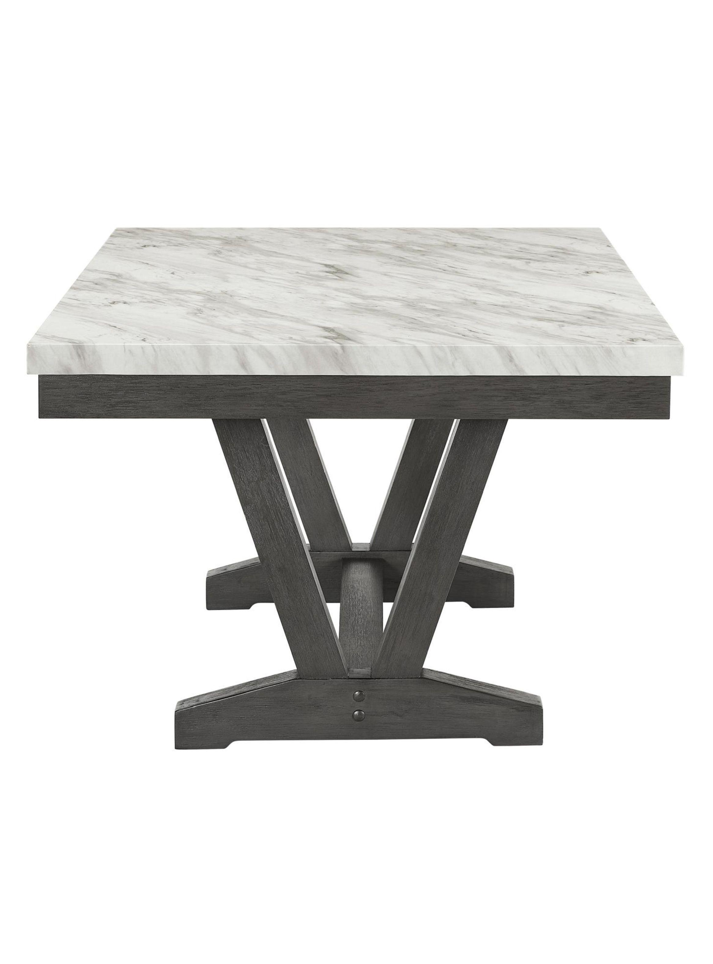 Juego de Comedor 6 Sillas Moderno Rodeus Mármol -3