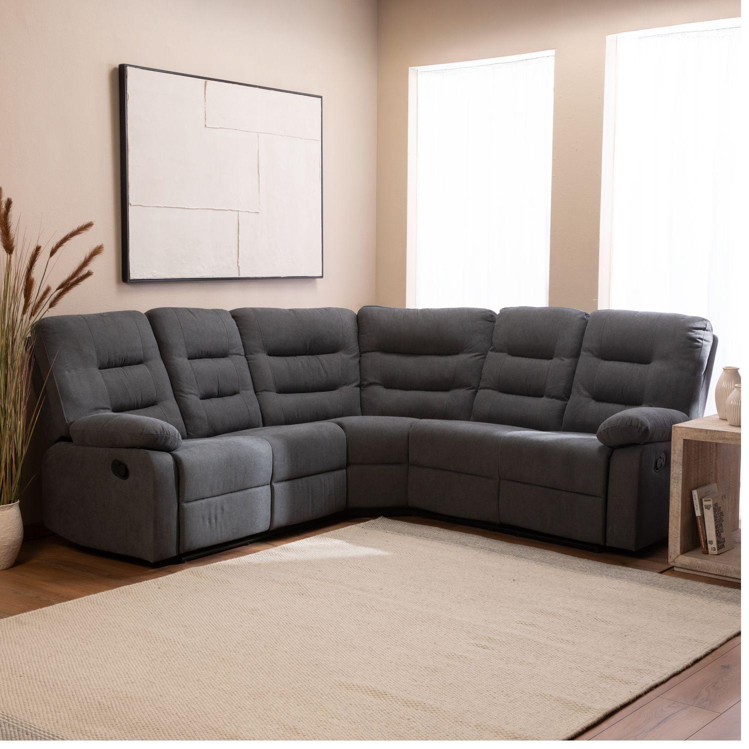 Sofá Seccional Reclinable Moderno Siena 8038-3