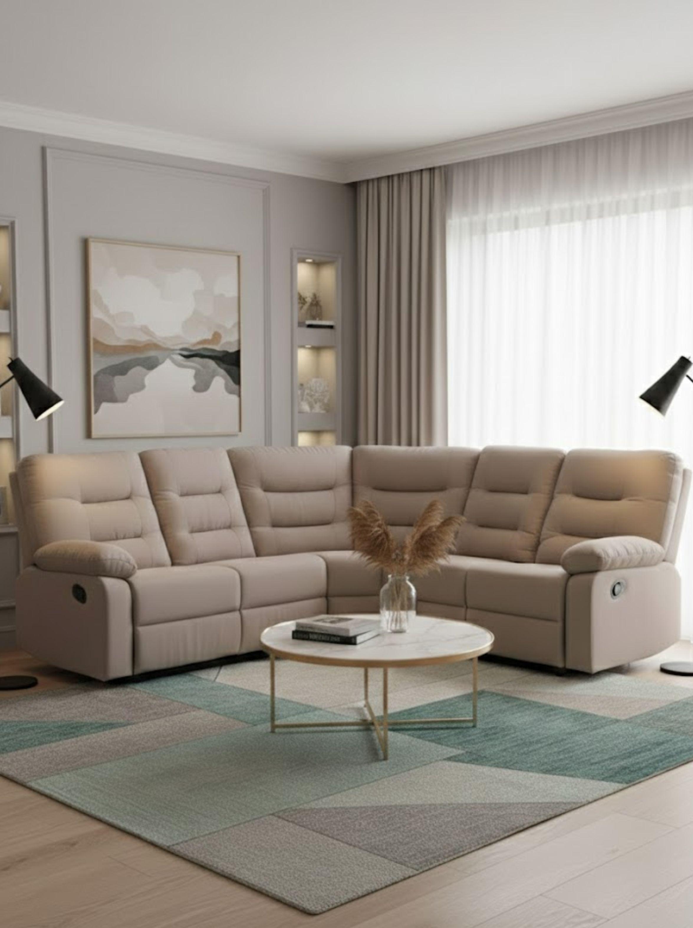 Sofá Seccional Reclinable Moderno Siena 8038-0