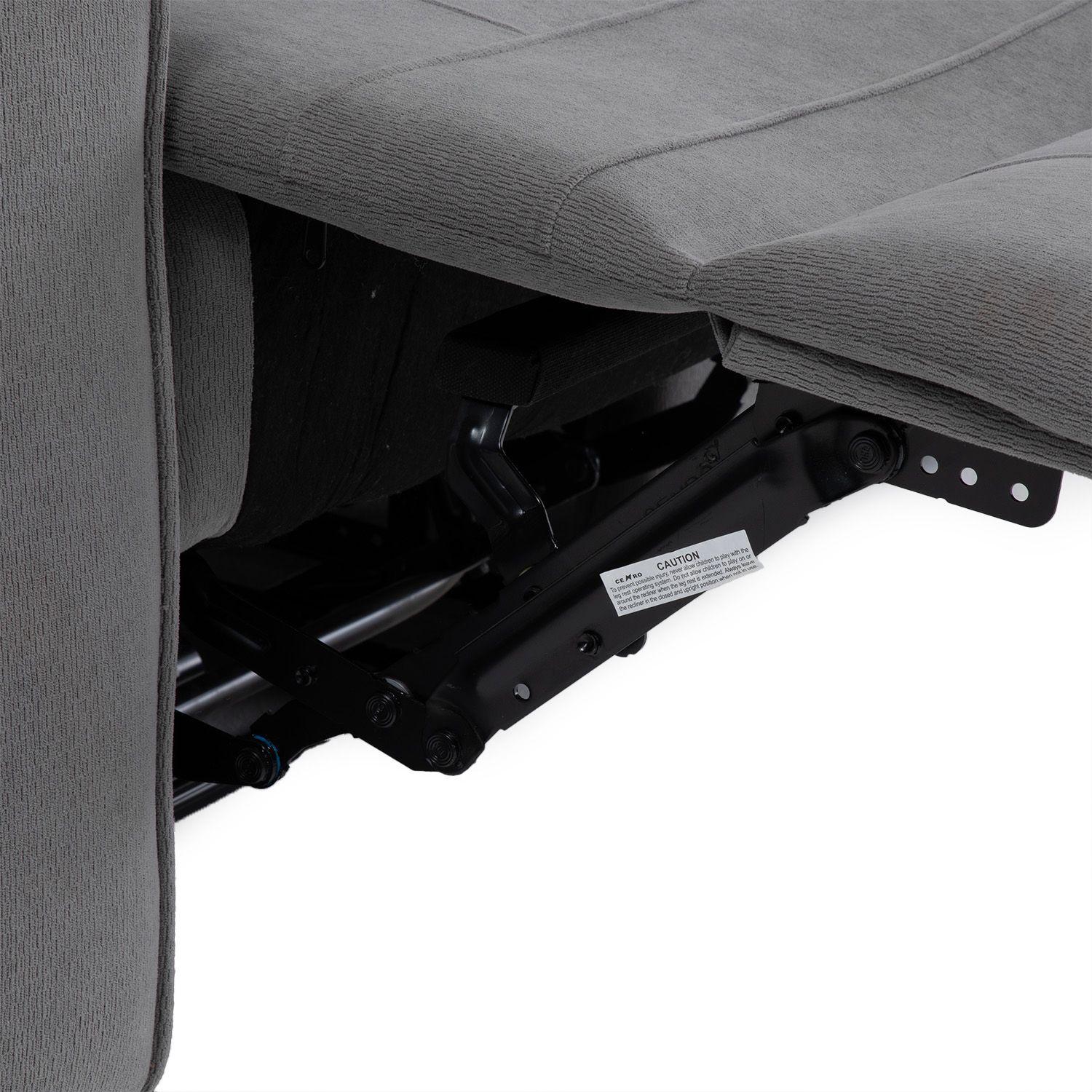 Living Reclinable 1 Sofá 3 Cuerpos + 1 Sofá 2 Cuerpos + 1 Berger Eléctricos Montana Gris KM807RLS-2
