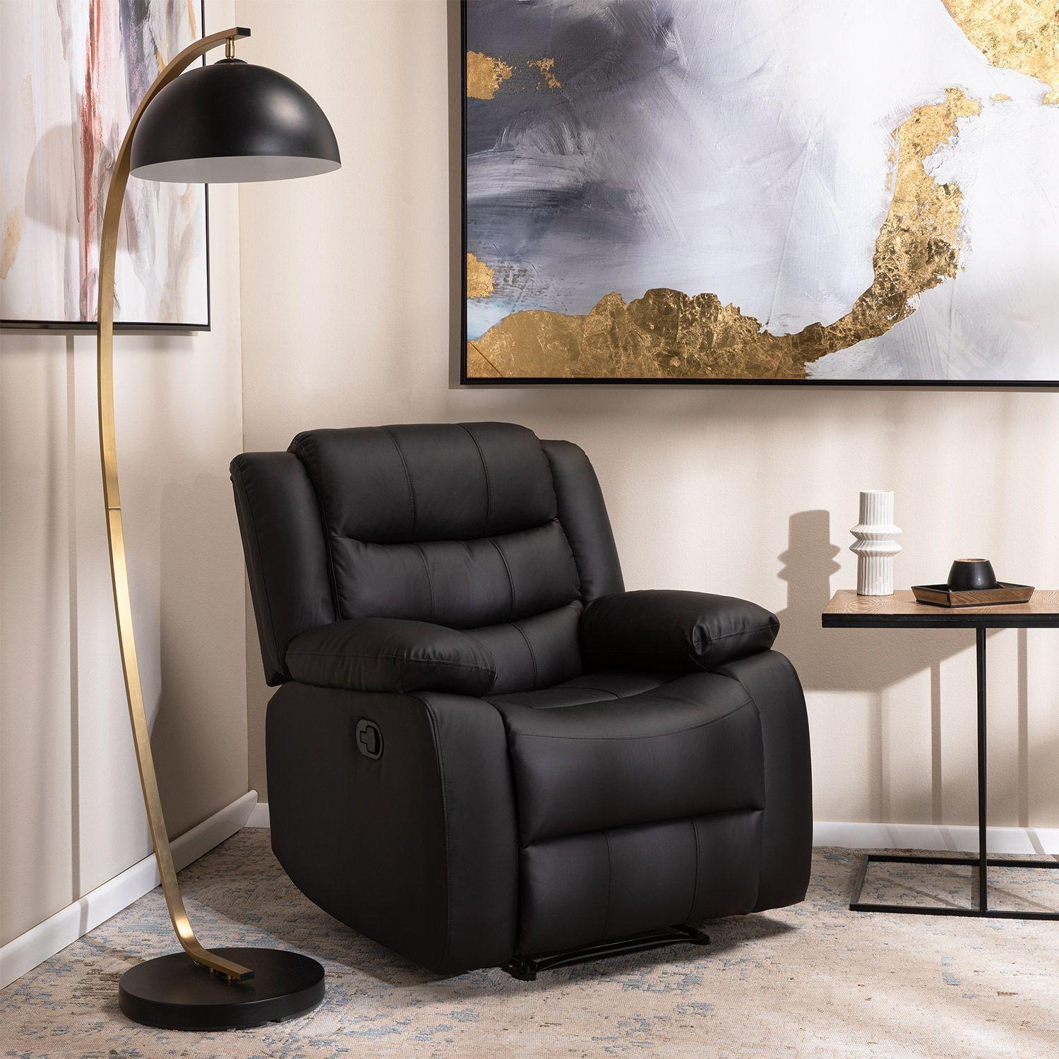 Berger Reclinable Moderno PU Berlin Negro KM060R-2