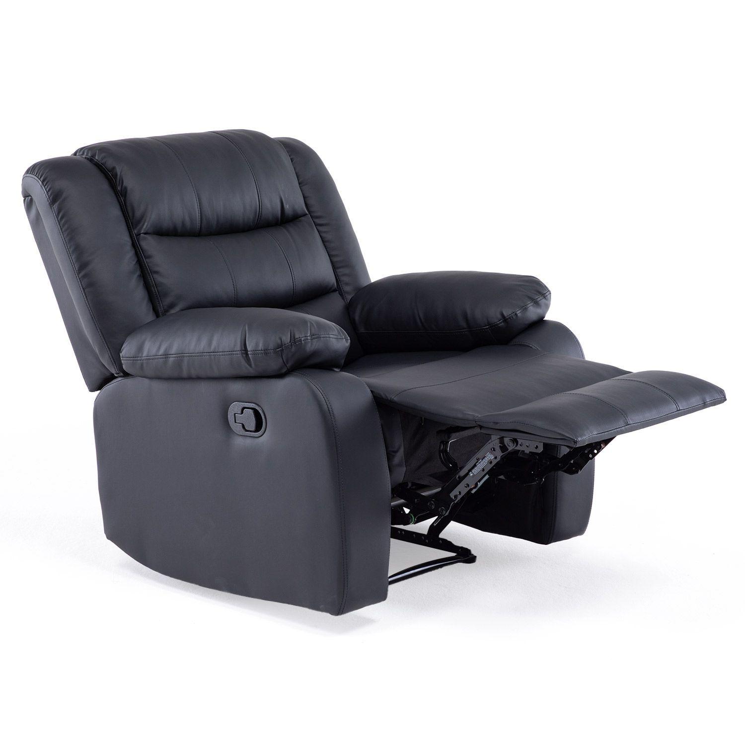 Berger Reclinable Moderno PU Berlin Negro KM060R-4