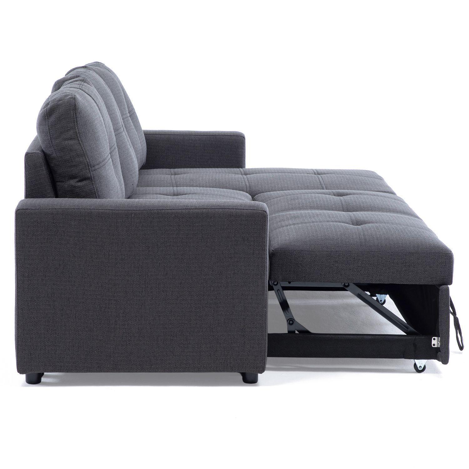 Sofá Seccional Cama 2 Plazas Lino Grueso Reversible Wing-5