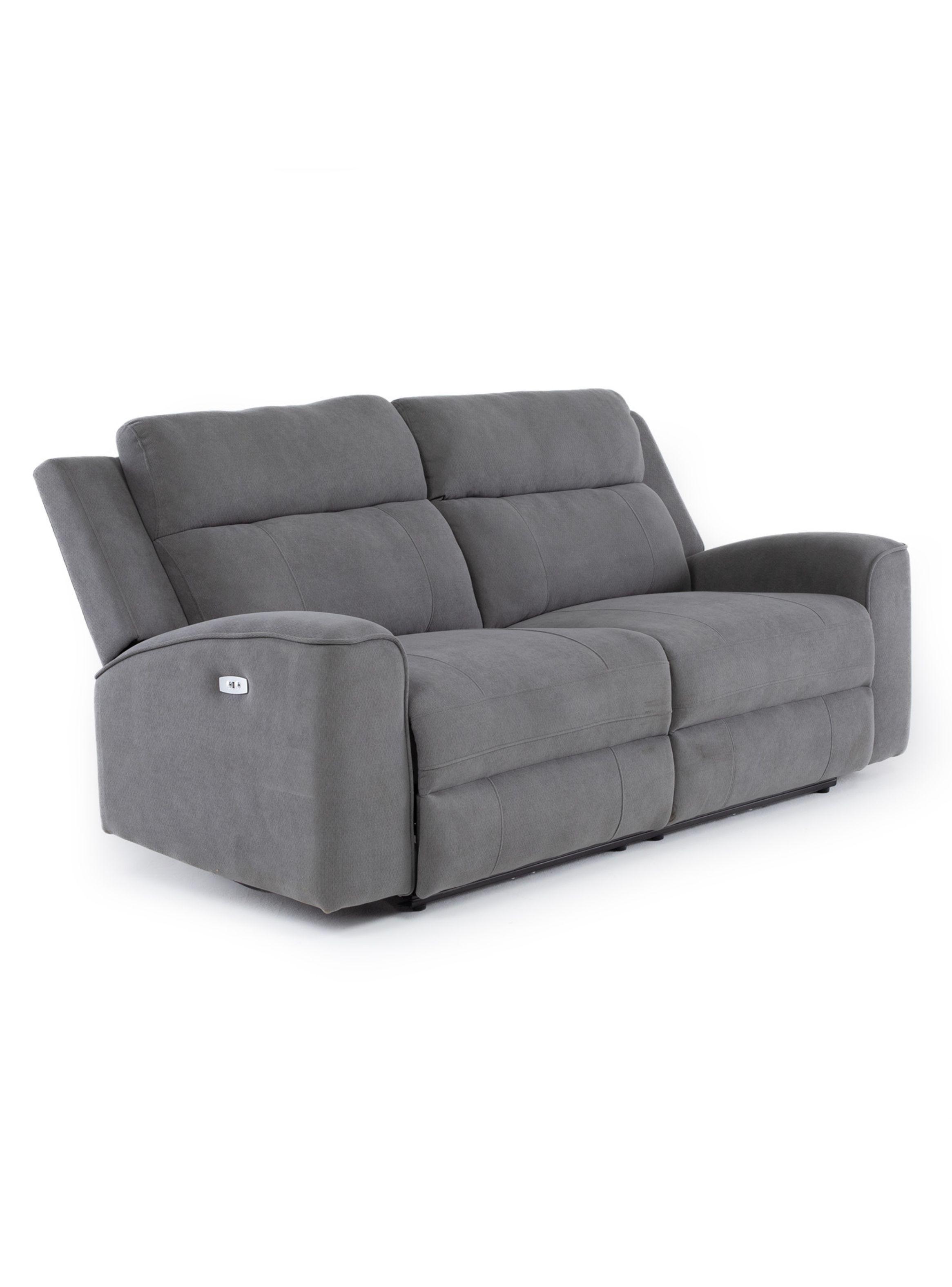 Sofá 2 Cuerpos Reclinable Eléctrico Gris Montana KM807SPWGR-2
