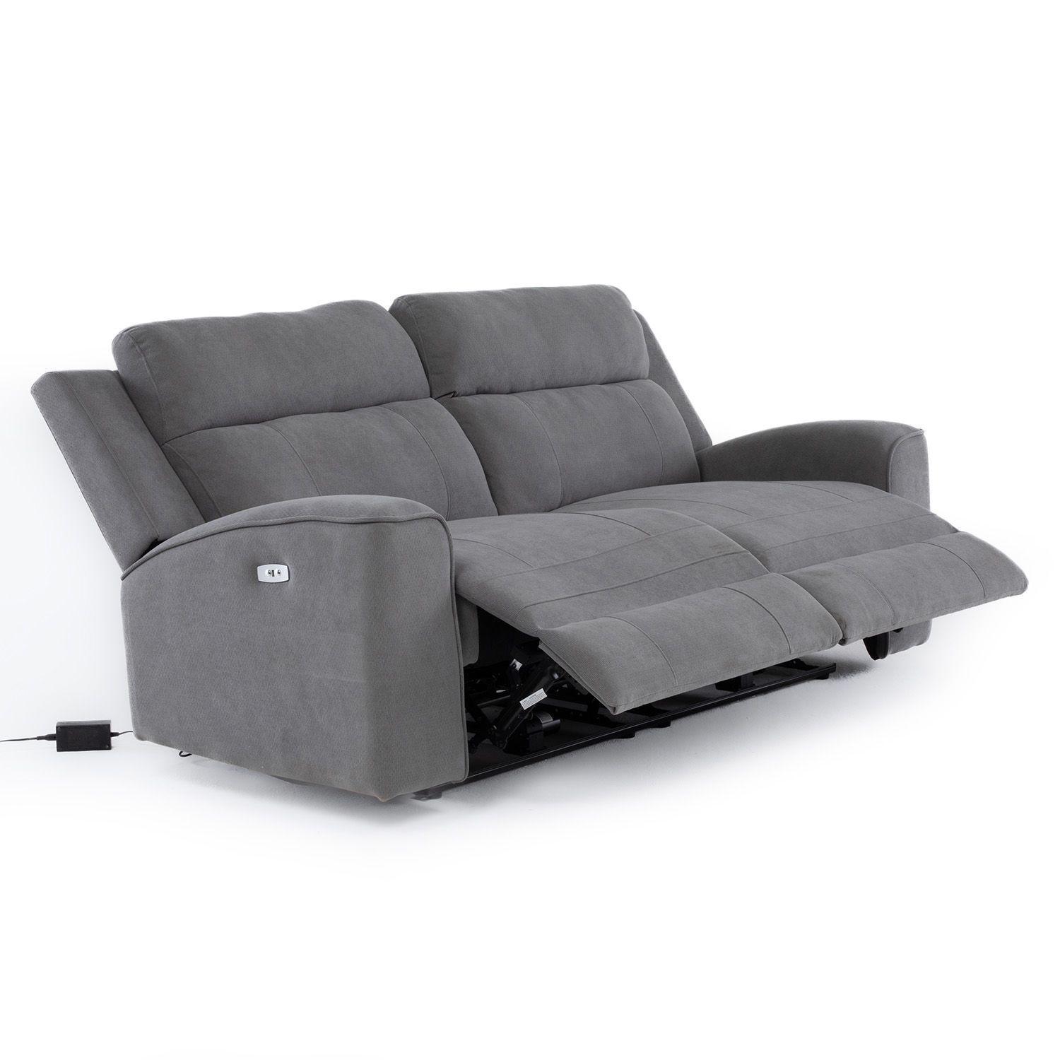 Sofá 2 Cuerpos Reclinable Eléctrico Gris Montana KM807SPWGR-5