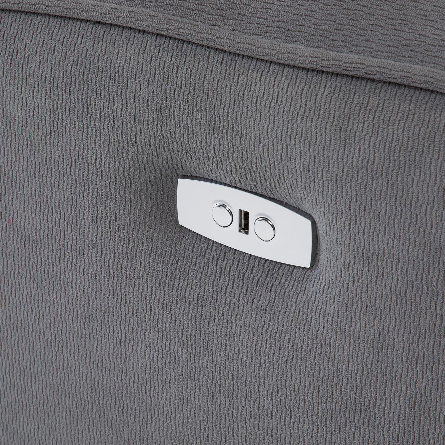 Sofá 2 Cuerpos Reclinable Eléctrico Gris Montana KM807SPWGR-7