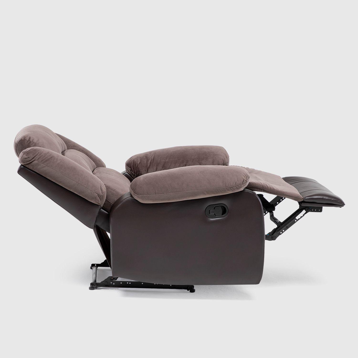Berger 1 Cuerpo Reclinable Moderno Café Praga 8040RBR-4