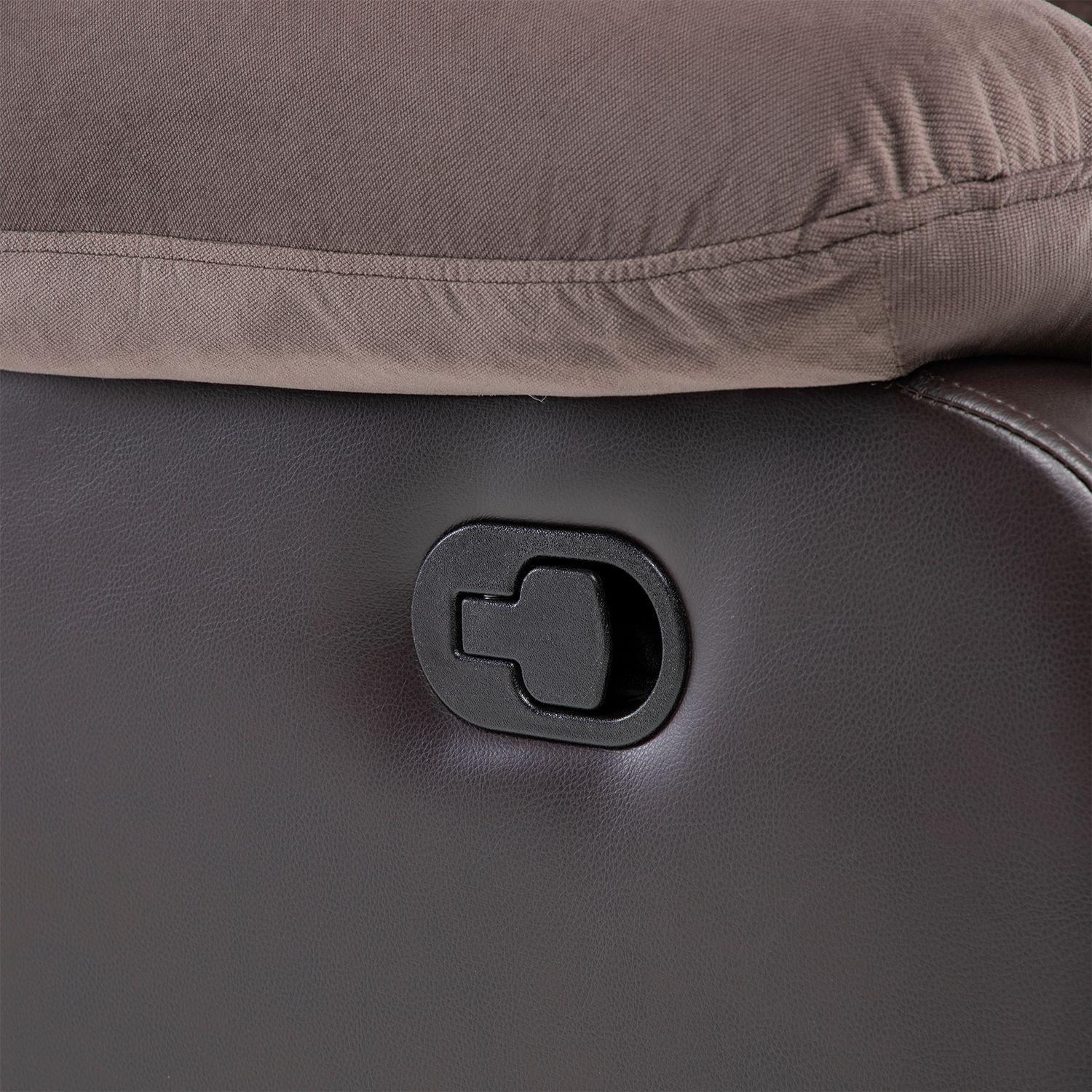 Berger 1 Cuerpo Reclinable Moderno Café Praga 8040RBR-7