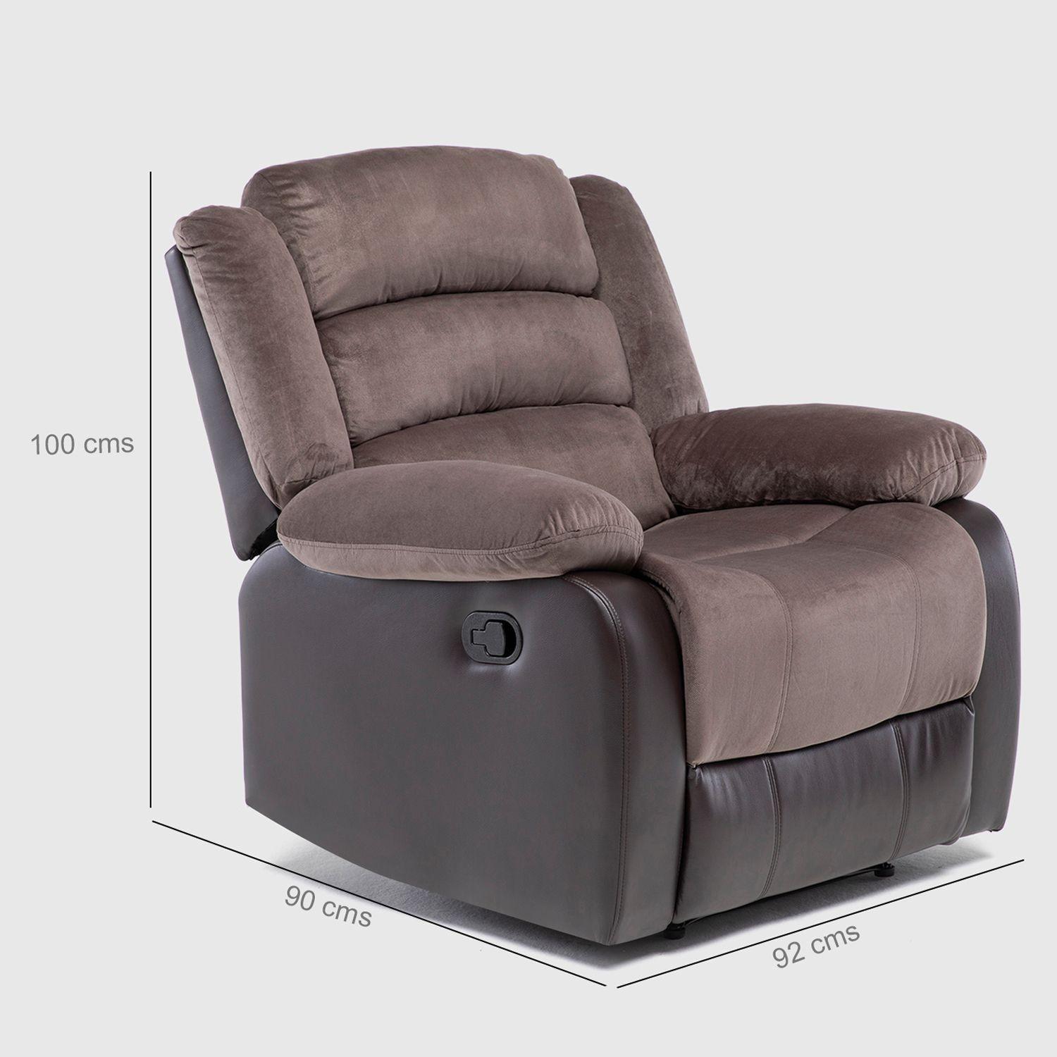 Berger 1 Cuerpo Reclinable Moderno Café Praga 8040RBR-2