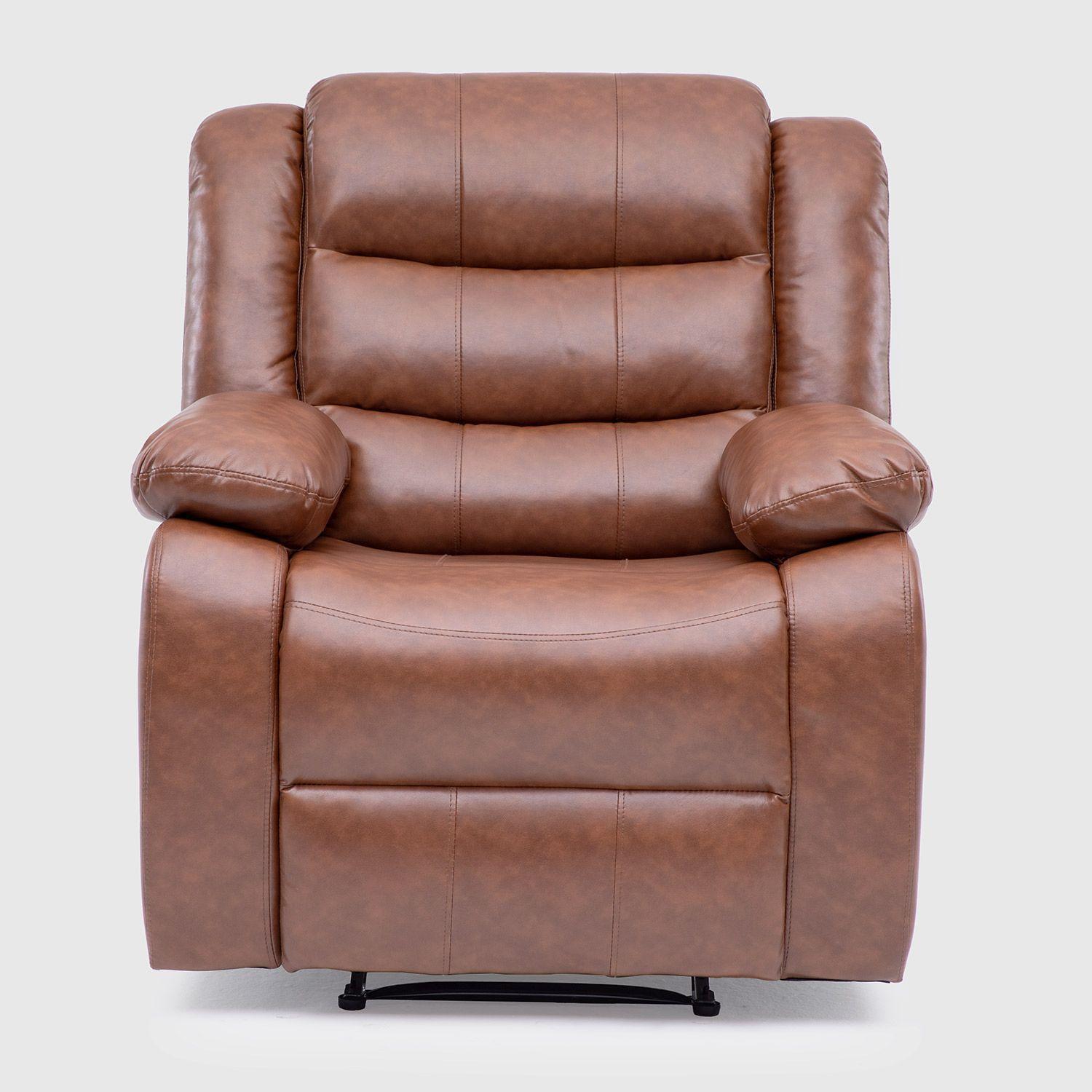  Living Sofá 3 Cuerpos Reclinable Roma Café + 2 Bergers KM060BR-4