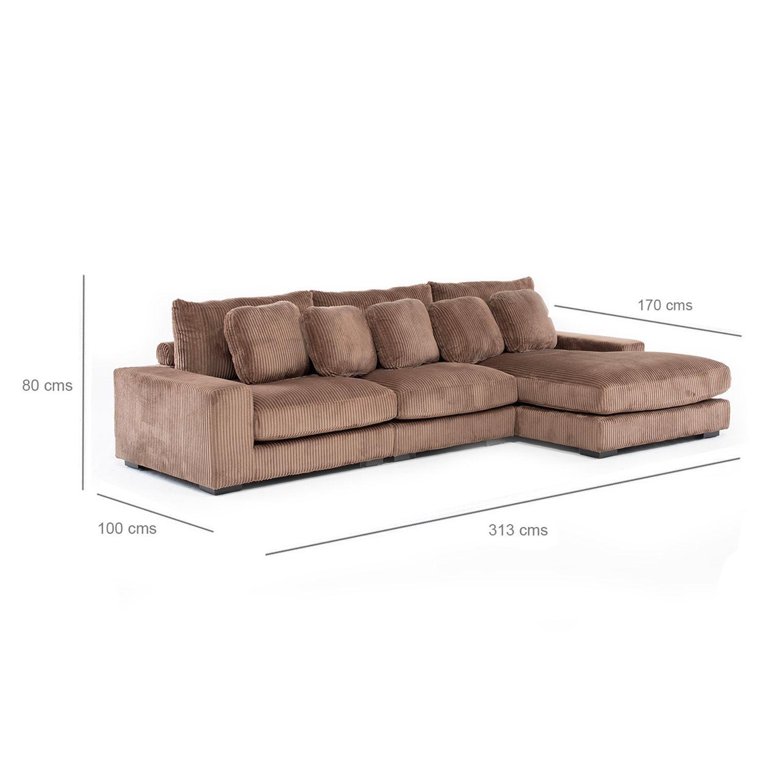 Sofá Seccional Derecho Moderno Kansas KM991R-4