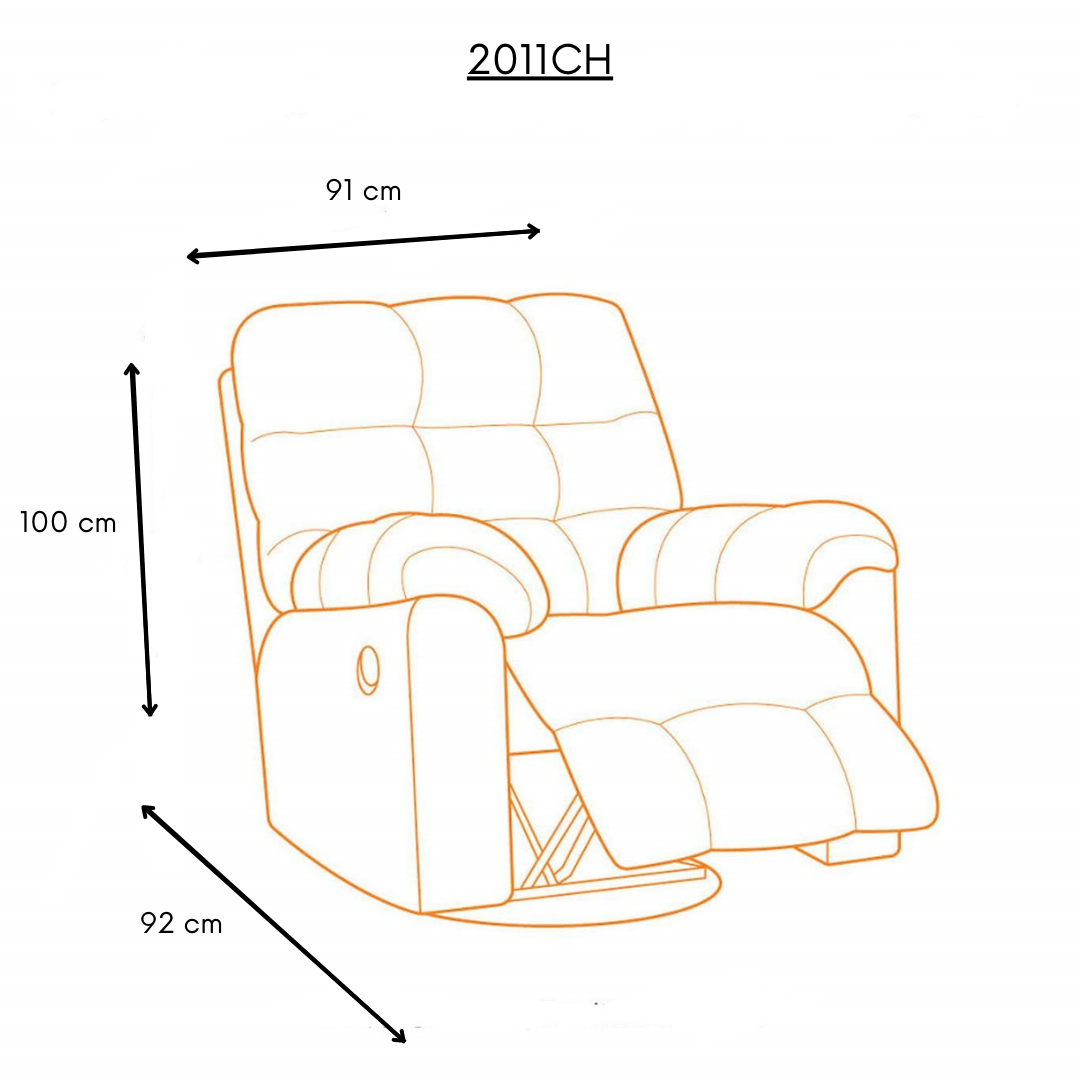 Living Reclinable Sofá 3 Cuerpos + 2 Bergers Reclinable Norman Gris SET2011GR-7