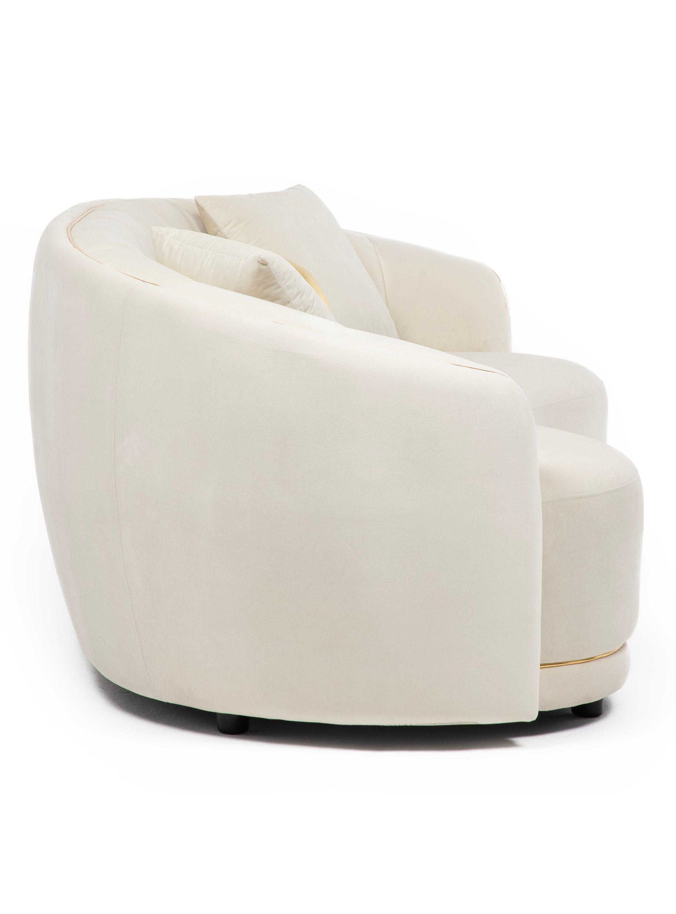 Sofá Moderno Elegante Isidora 3 Cuerpos Curvo AG339S-4