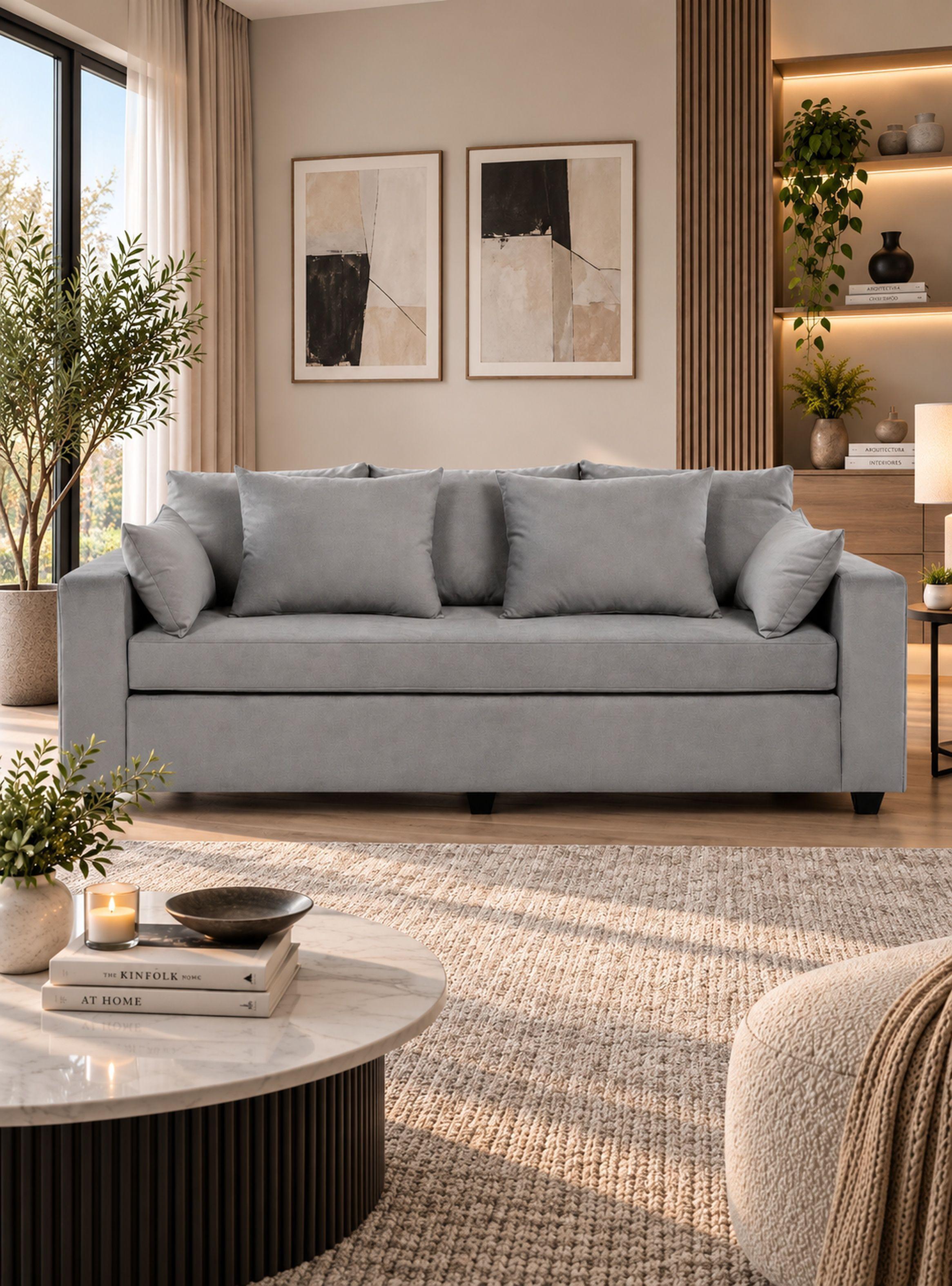 Sofa Living 3 Cuerpos Moderno Petra GPETRASGR-0