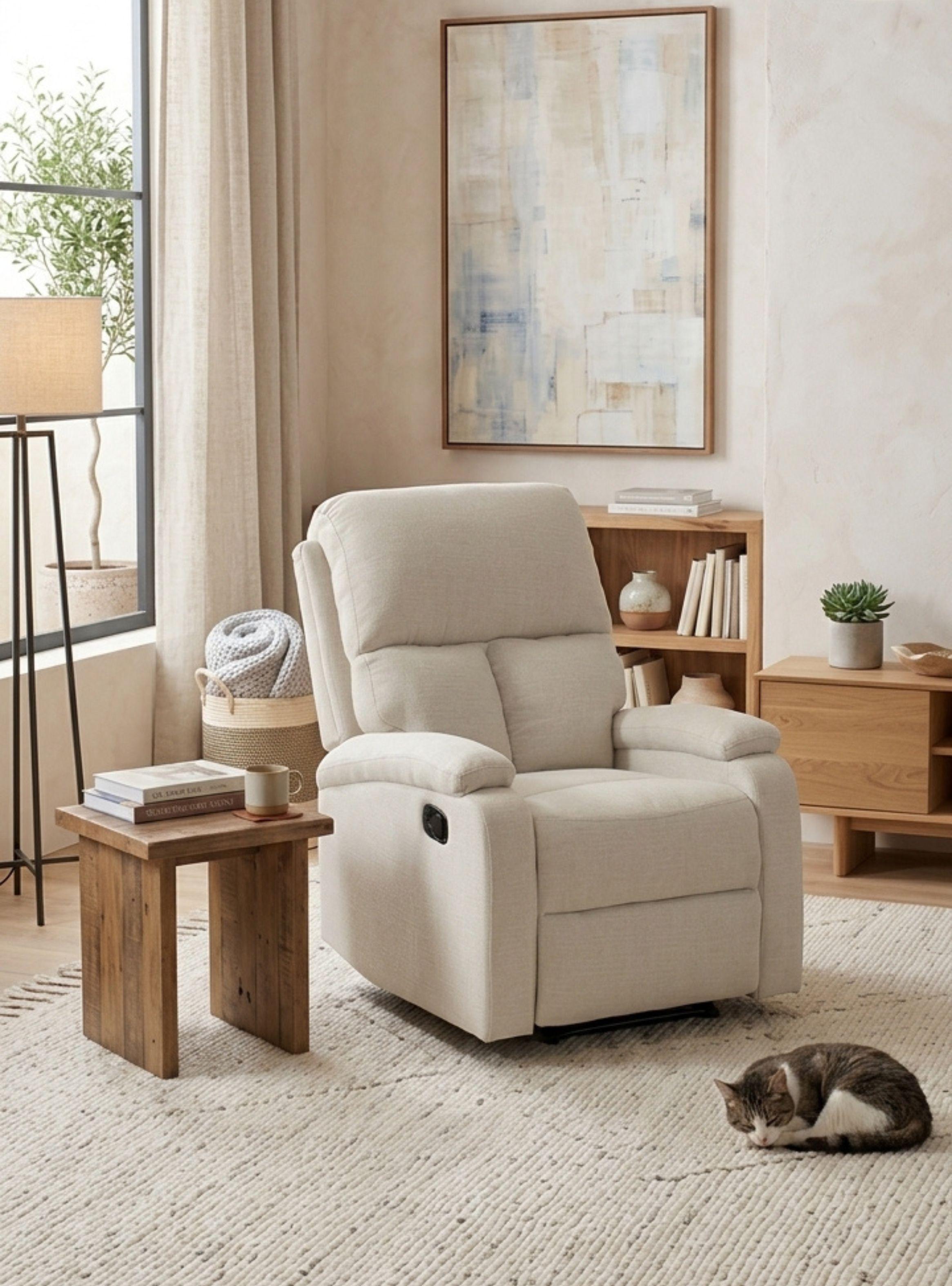 Berger Reclinable Moderno de Lino Matheus -0
