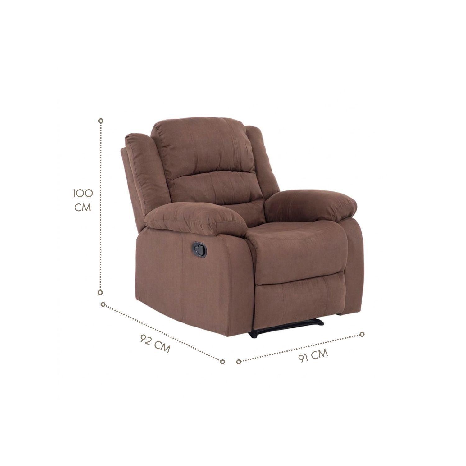 Berger Reclinable Martell Terciopelo Elephant -5