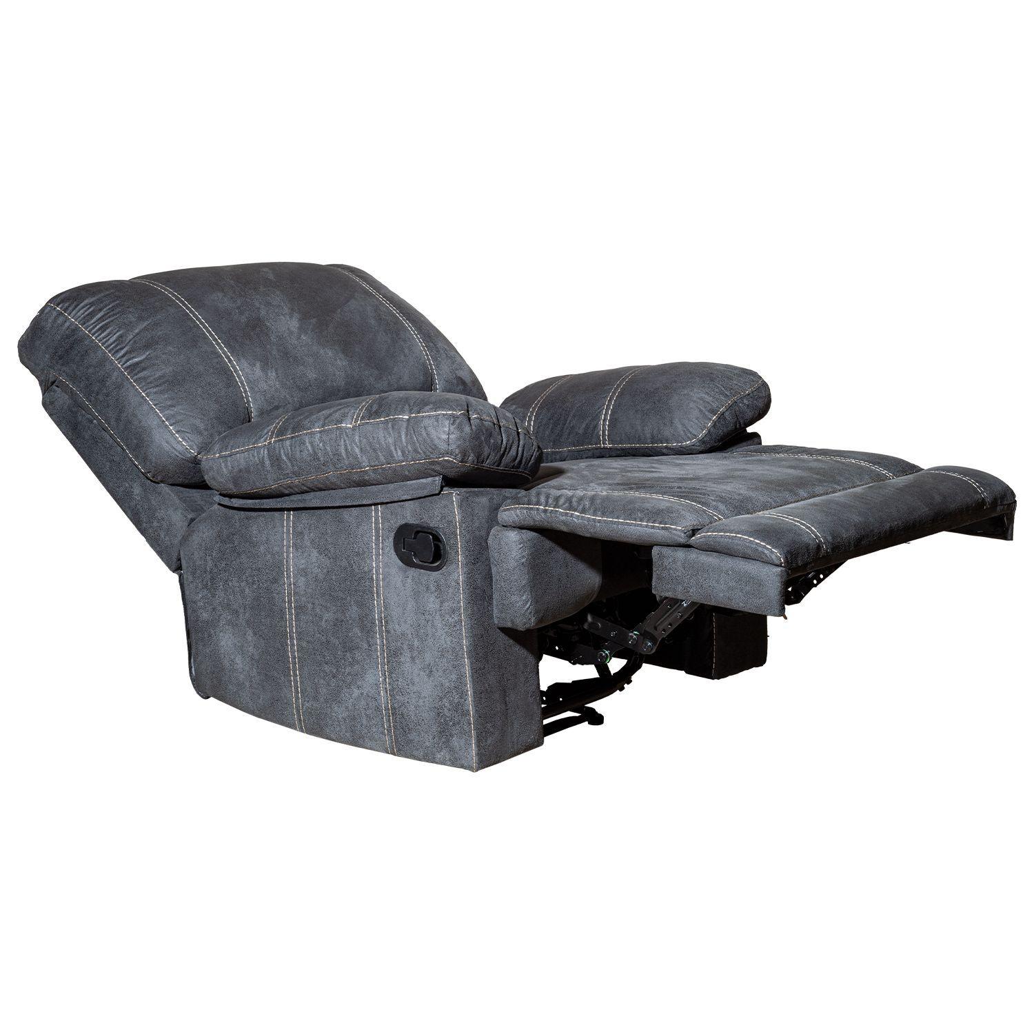 Living Reclinable Gris 1 Sofá 3 Cuerpos + 2 Bergers Castle Set98023GR-6