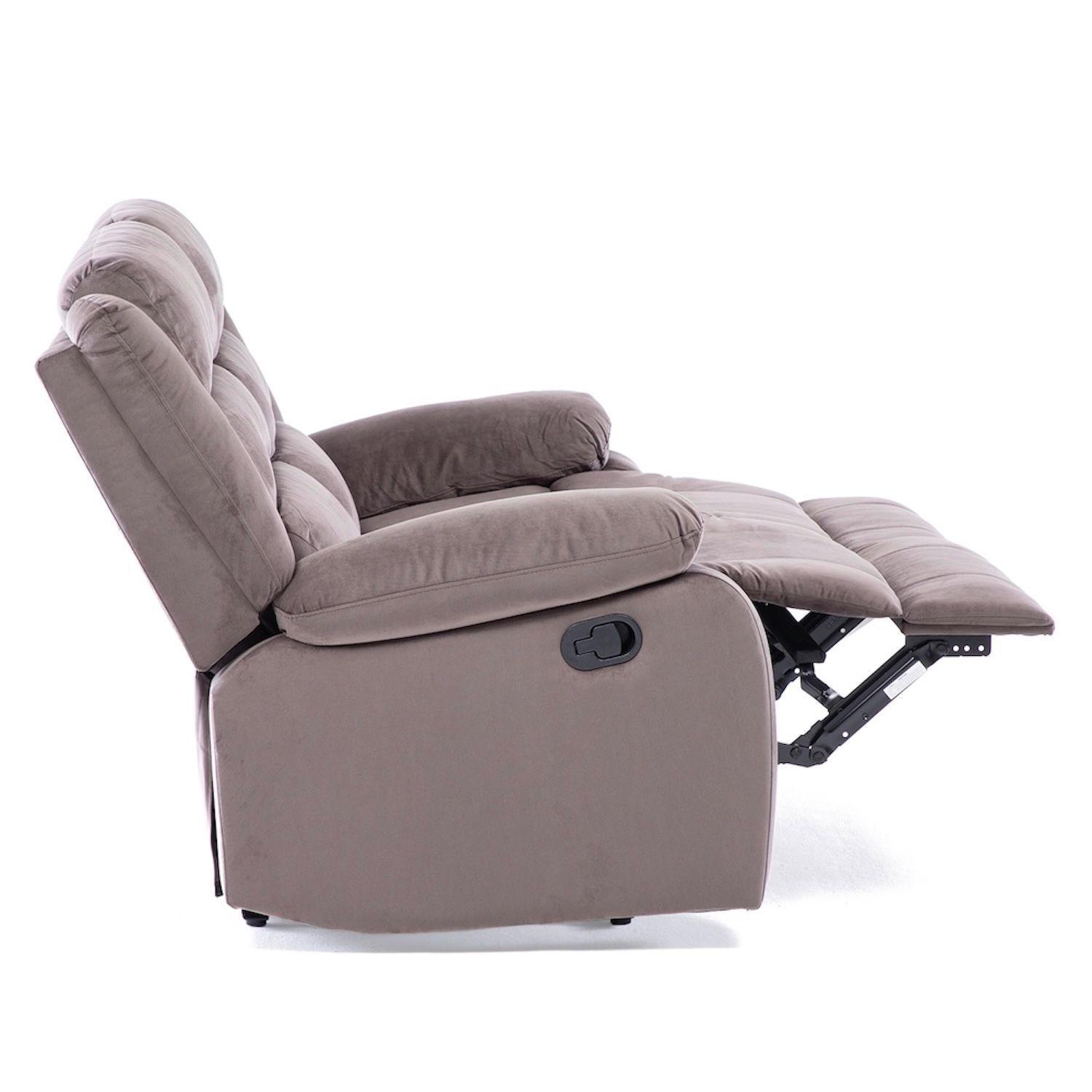 Sofá 2 Cuerpos Reclinable Moderno New Martell-4