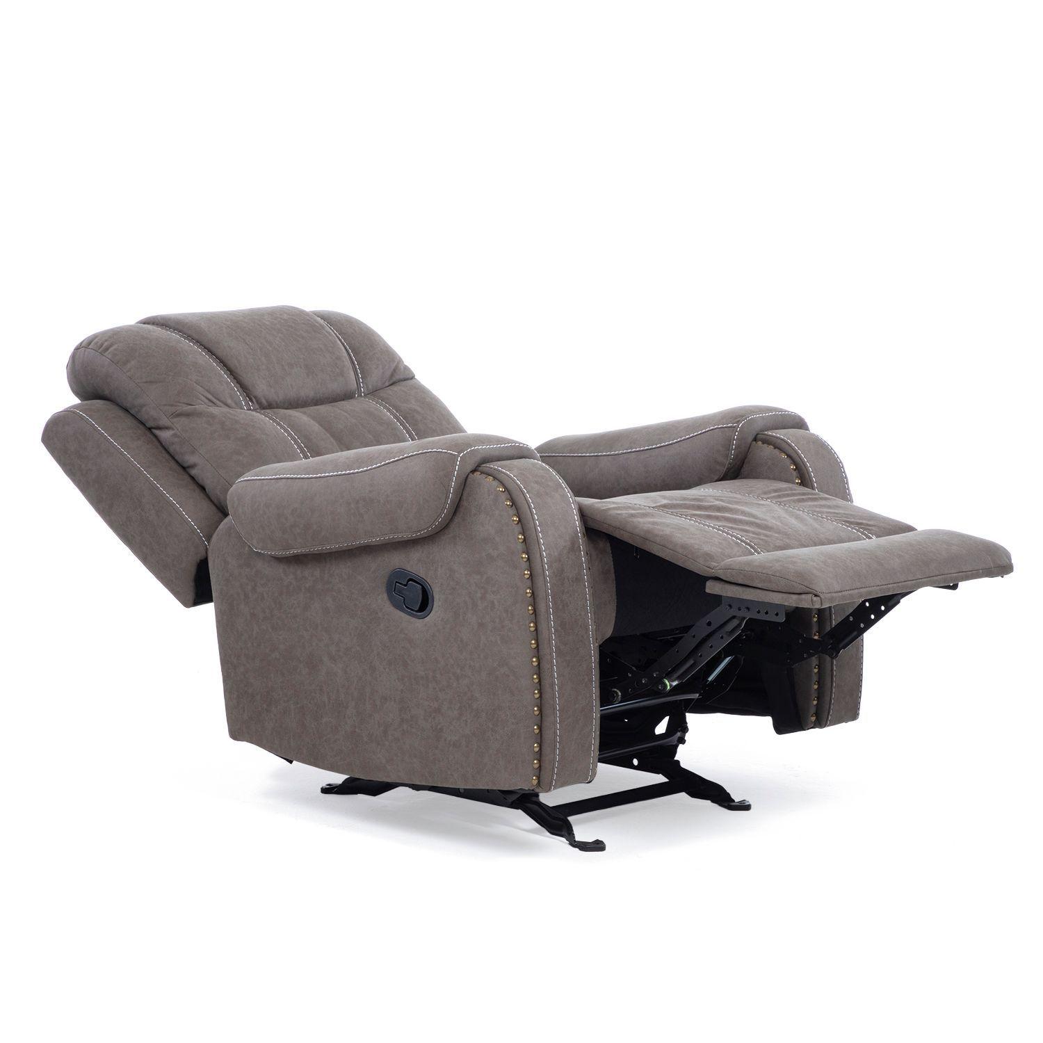 Berger Reclinable y Mecedor Gris Moderno Verona 6035CHGR-3