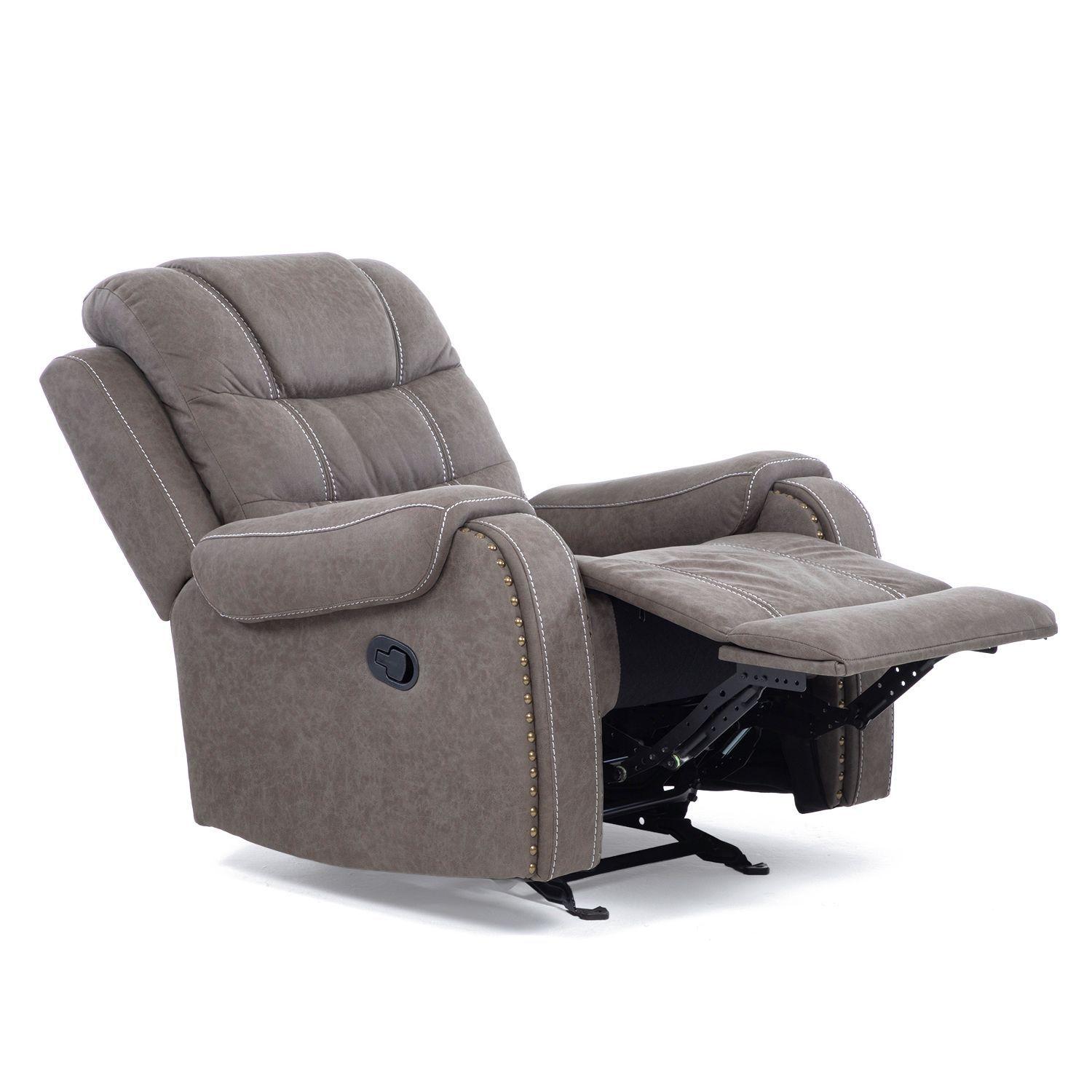 Berger Reclinable y Mecedor Gris Moderno Verona 6035CHGR-4