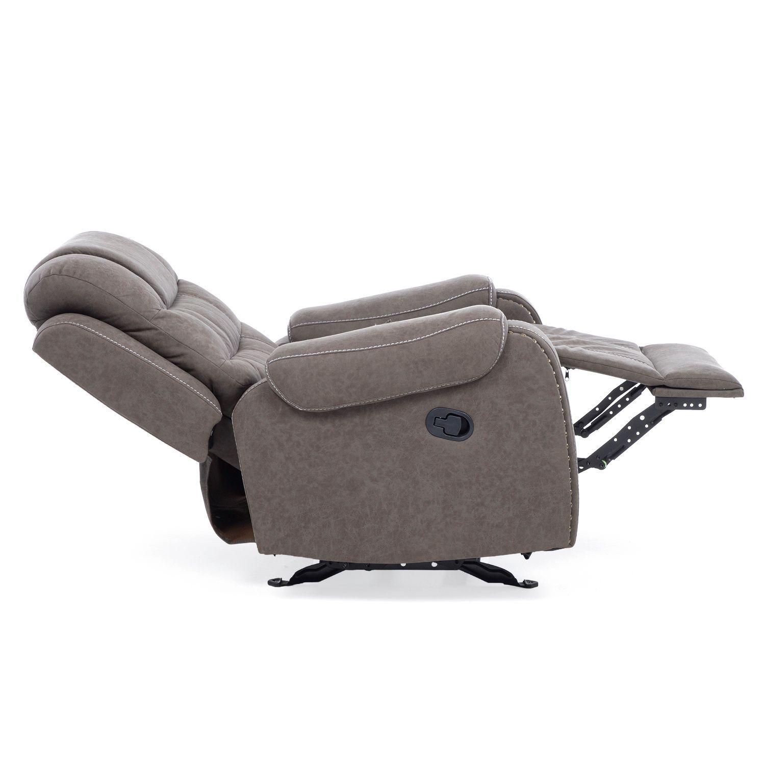 Berger Reclinable y Mecedor Gris Moderno Verona 6035CHGR-5