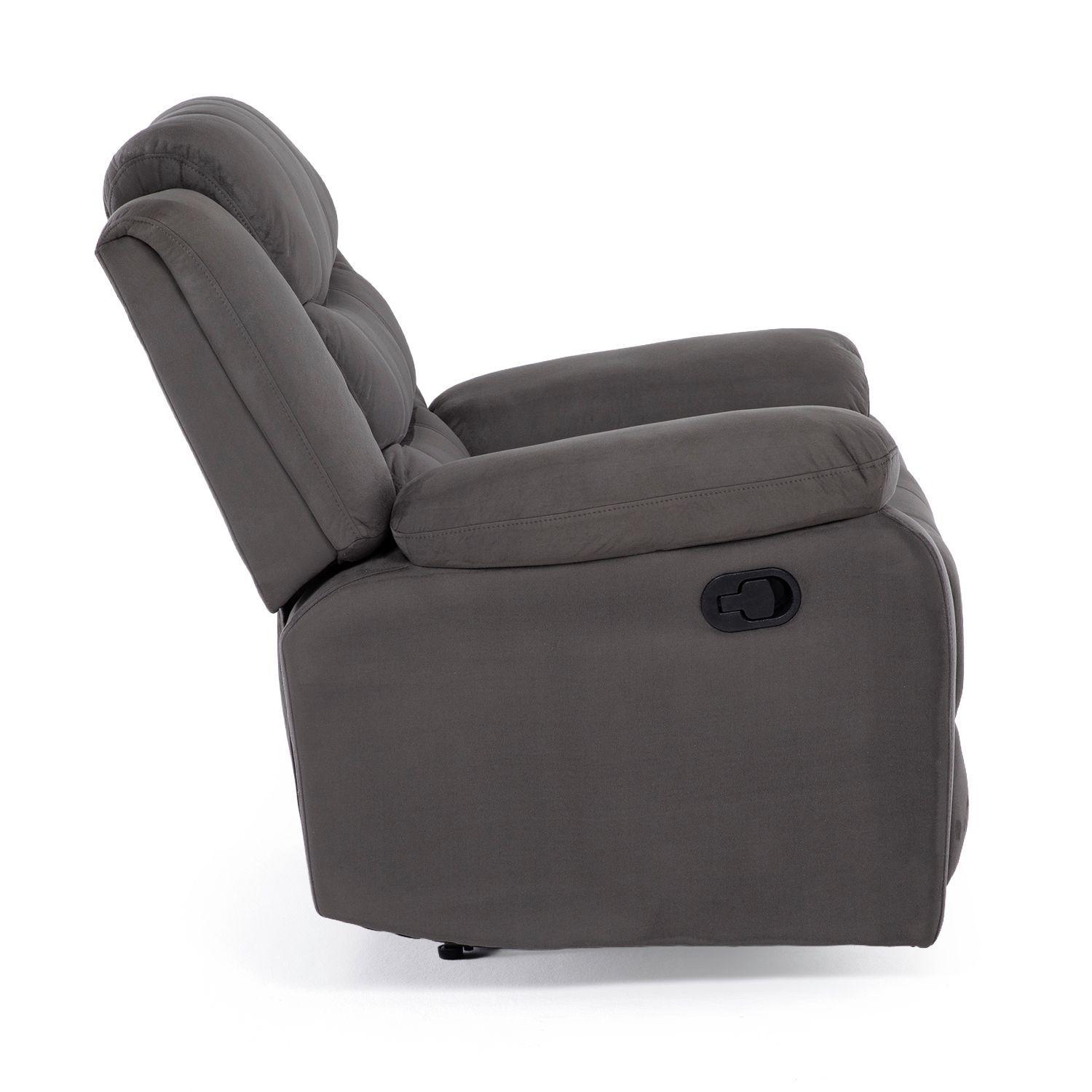 Berger Reclinable Moderno Gris Norman 2011CHGR-3