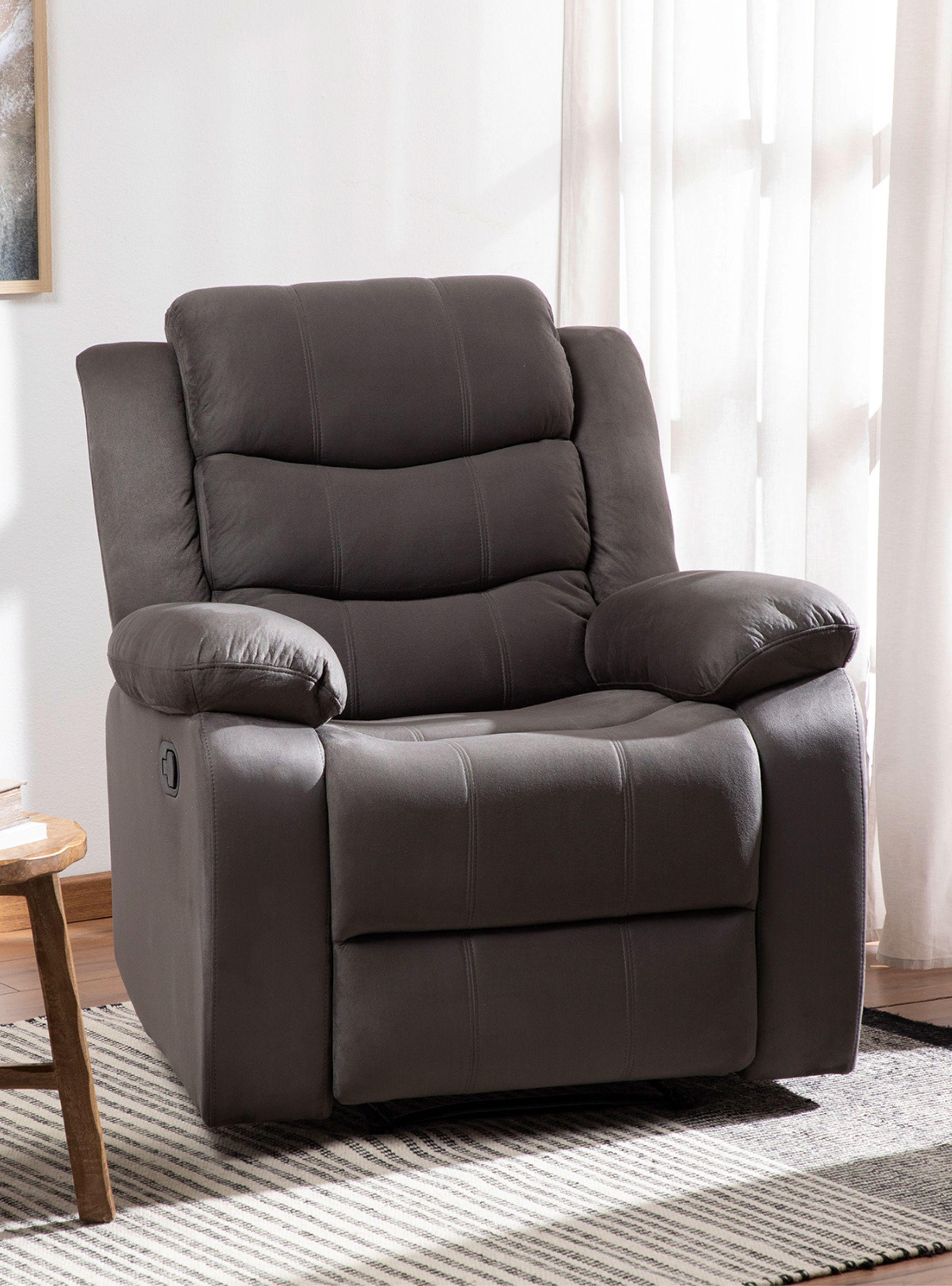 Berger Reclinable Moderno Gris Norman 2011CHGR-0