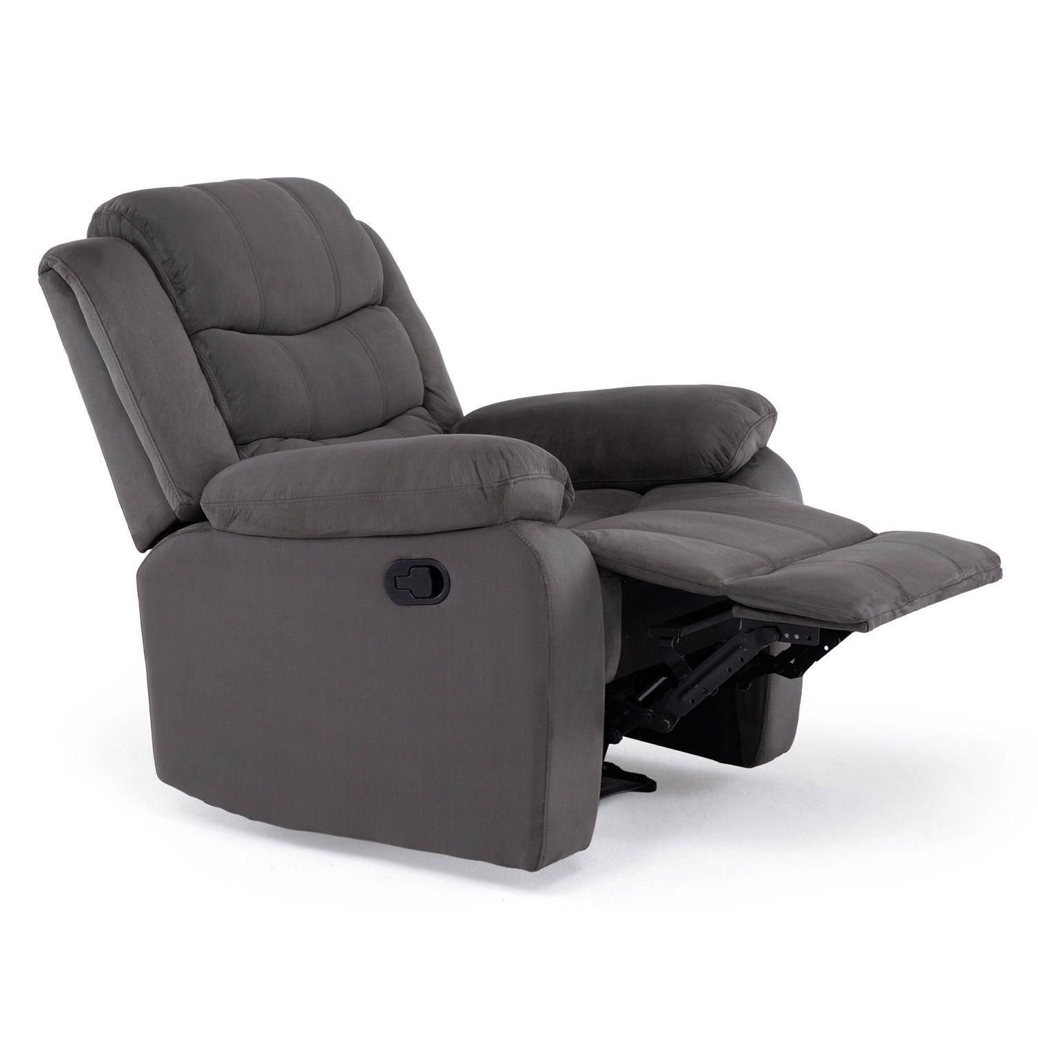 Berger Reclinable Moderno Gris Norman 2011CHGR-4