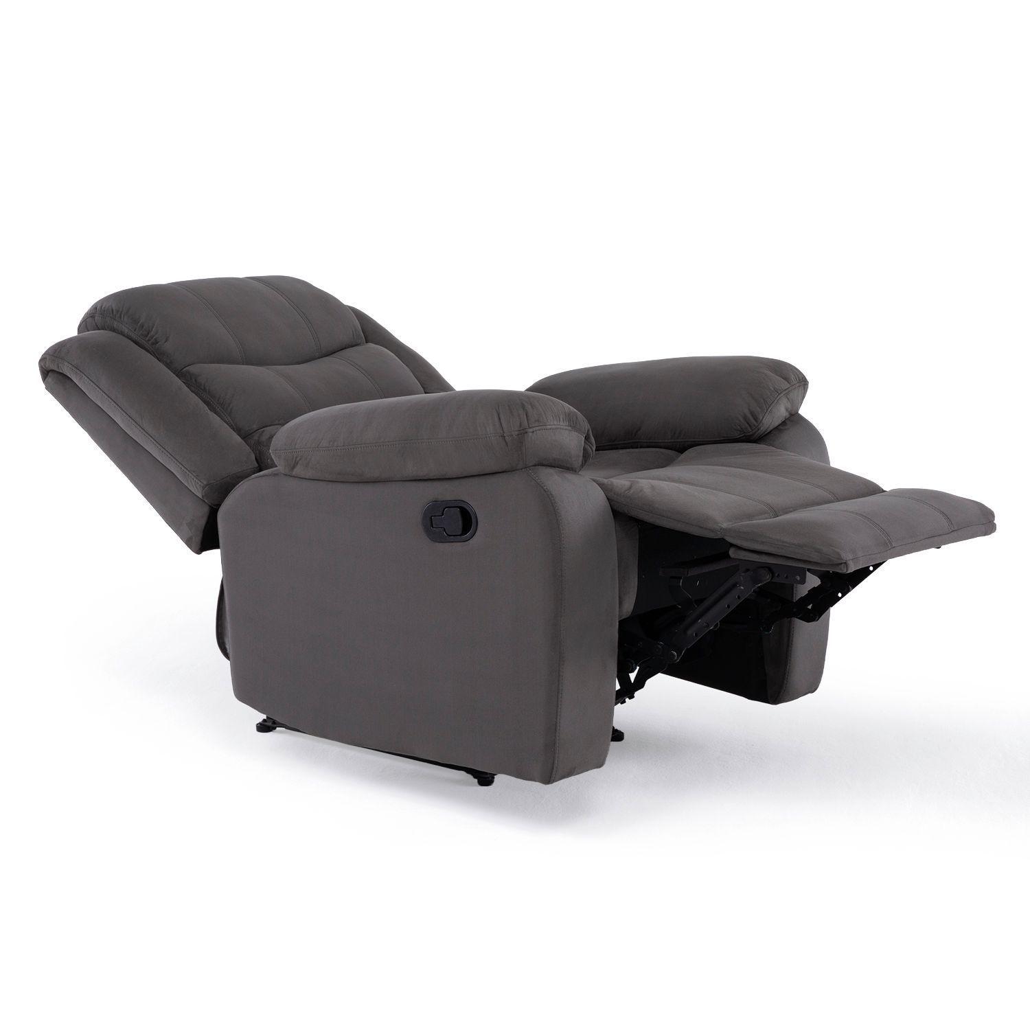 Berger Reclinable Moderno Gris Norman 2011CHGR-5