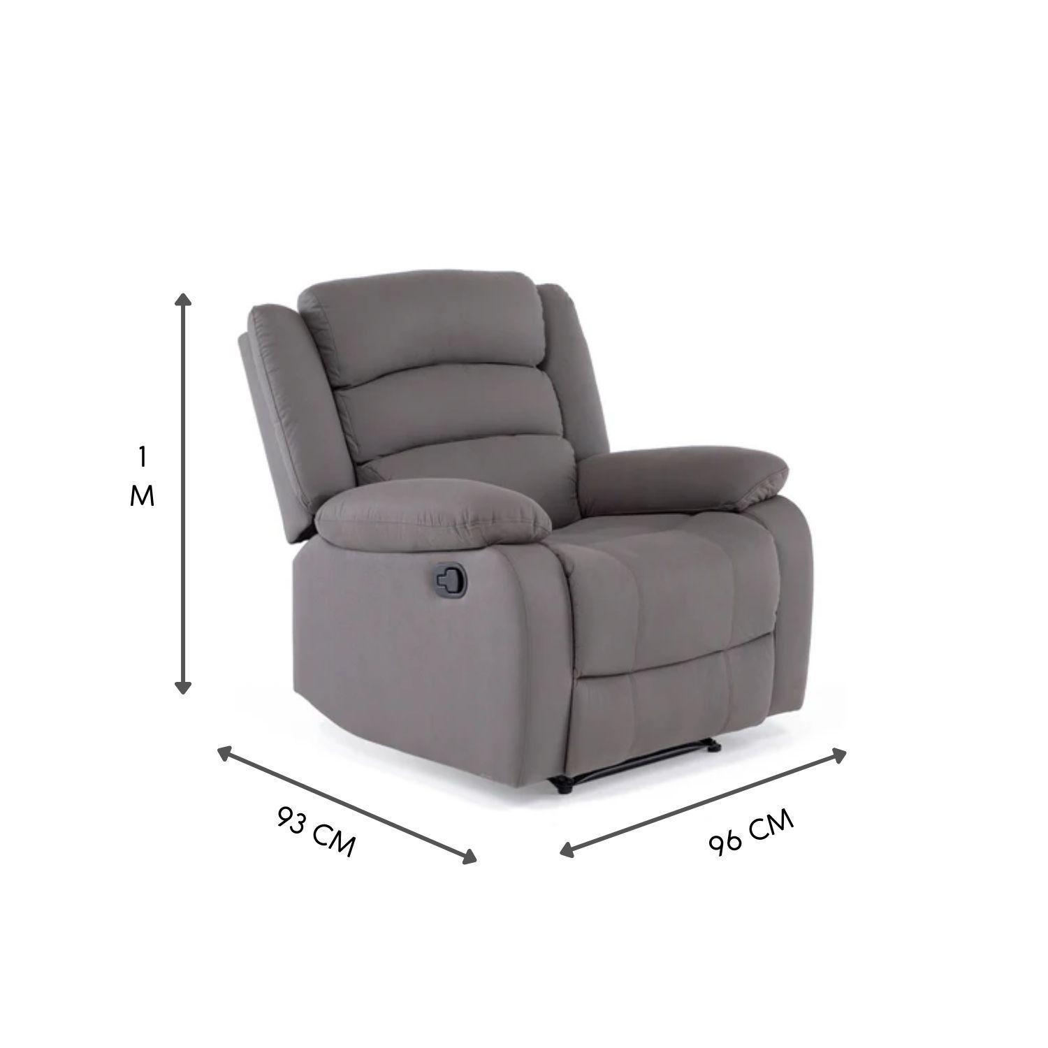 Berger 1 Cuerpo Reclinable Moderno New Praga 8041RFF-2