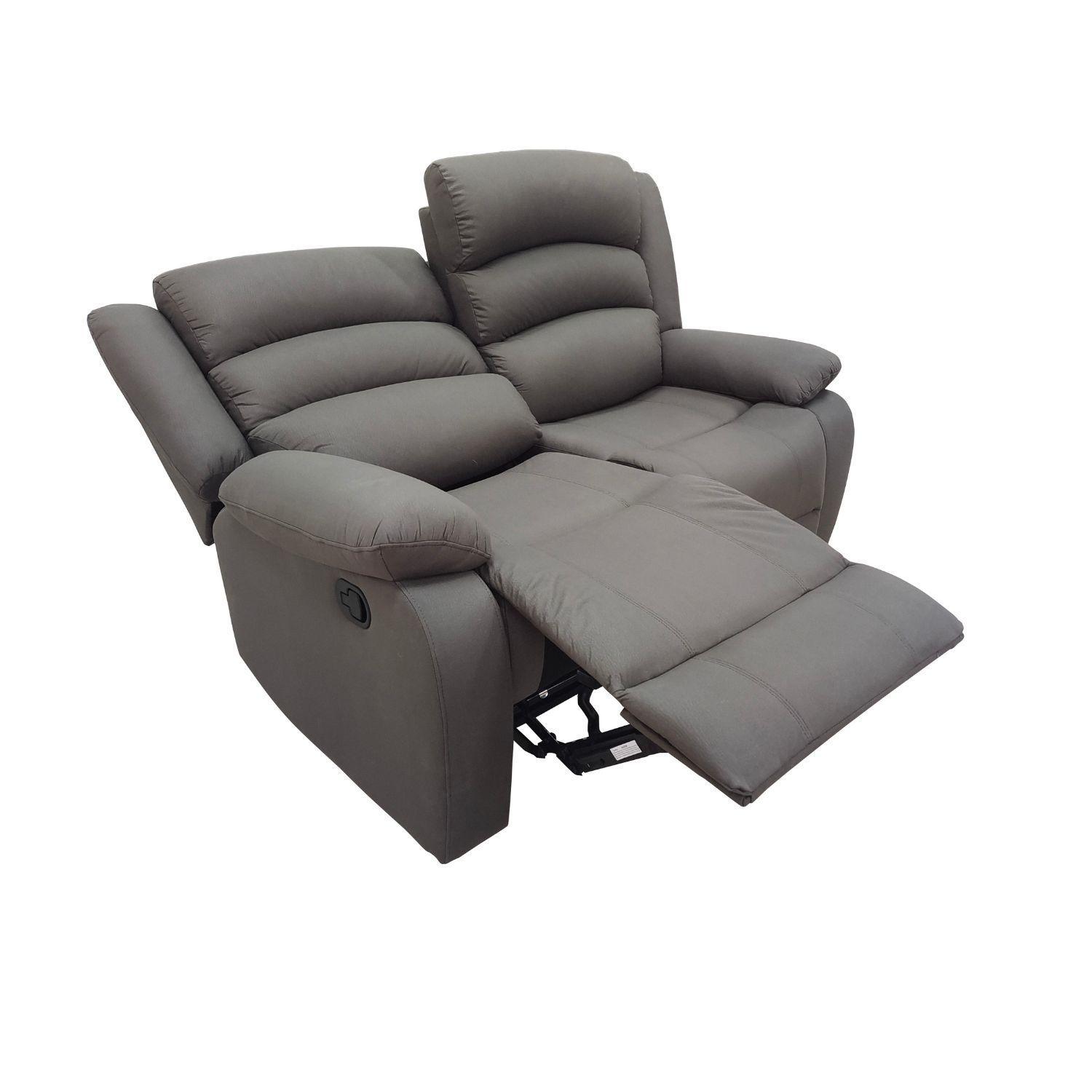  Sofá 2 Cuerpos Reclinable Moderno New Praga 8041LFF-3