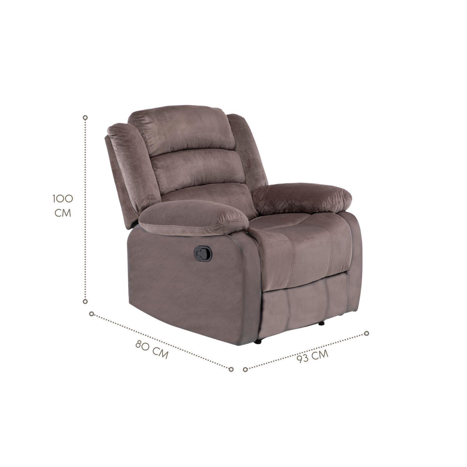 Living Reclinable Sofá 3 Cuerpos + 2 Bergers New Martell SET8040FF-7