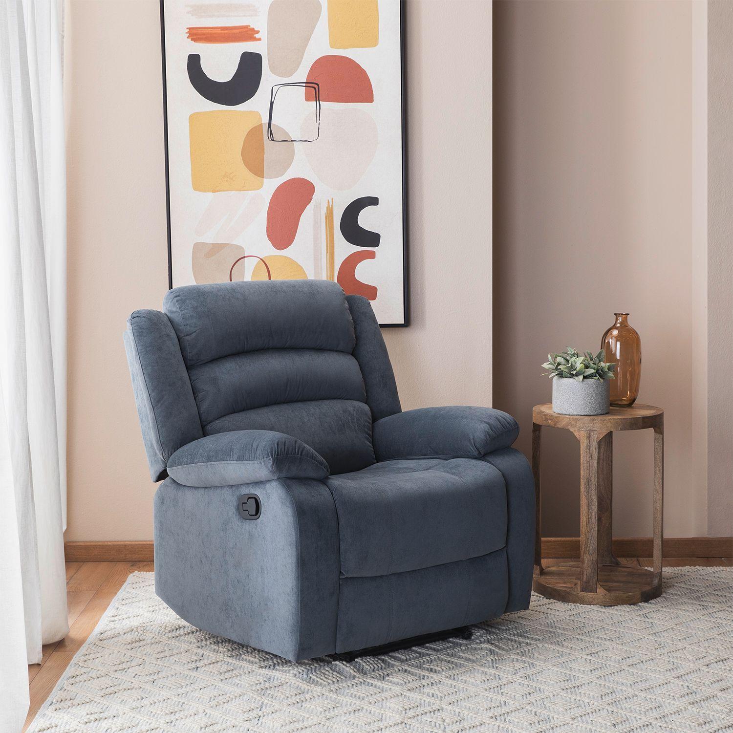 Living Reclinable Sofá 3 Cuerpos + 2 Bergers New Martell SET8040FF-7