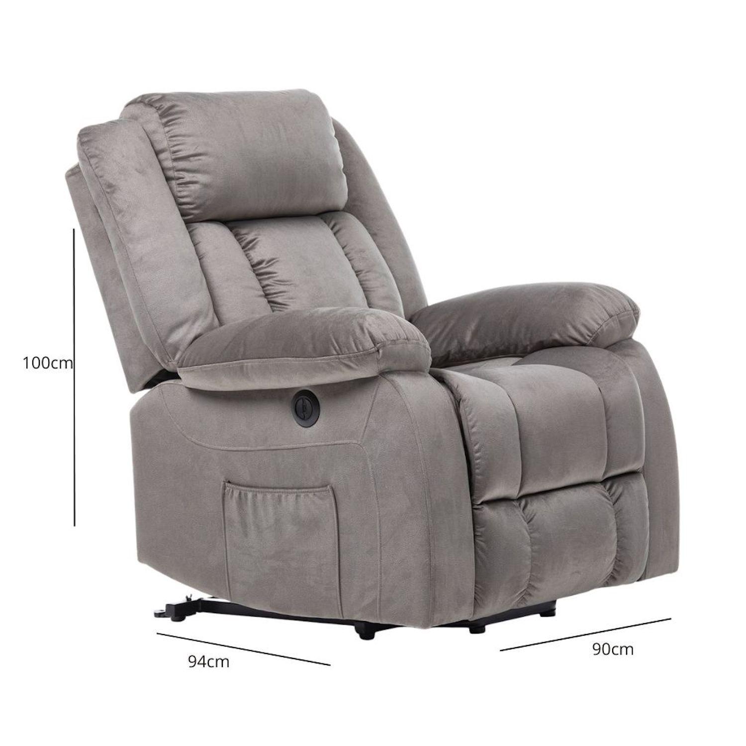 Berger Reclinable Eléctrico Lift + Masaje + Calentador Livorno-7