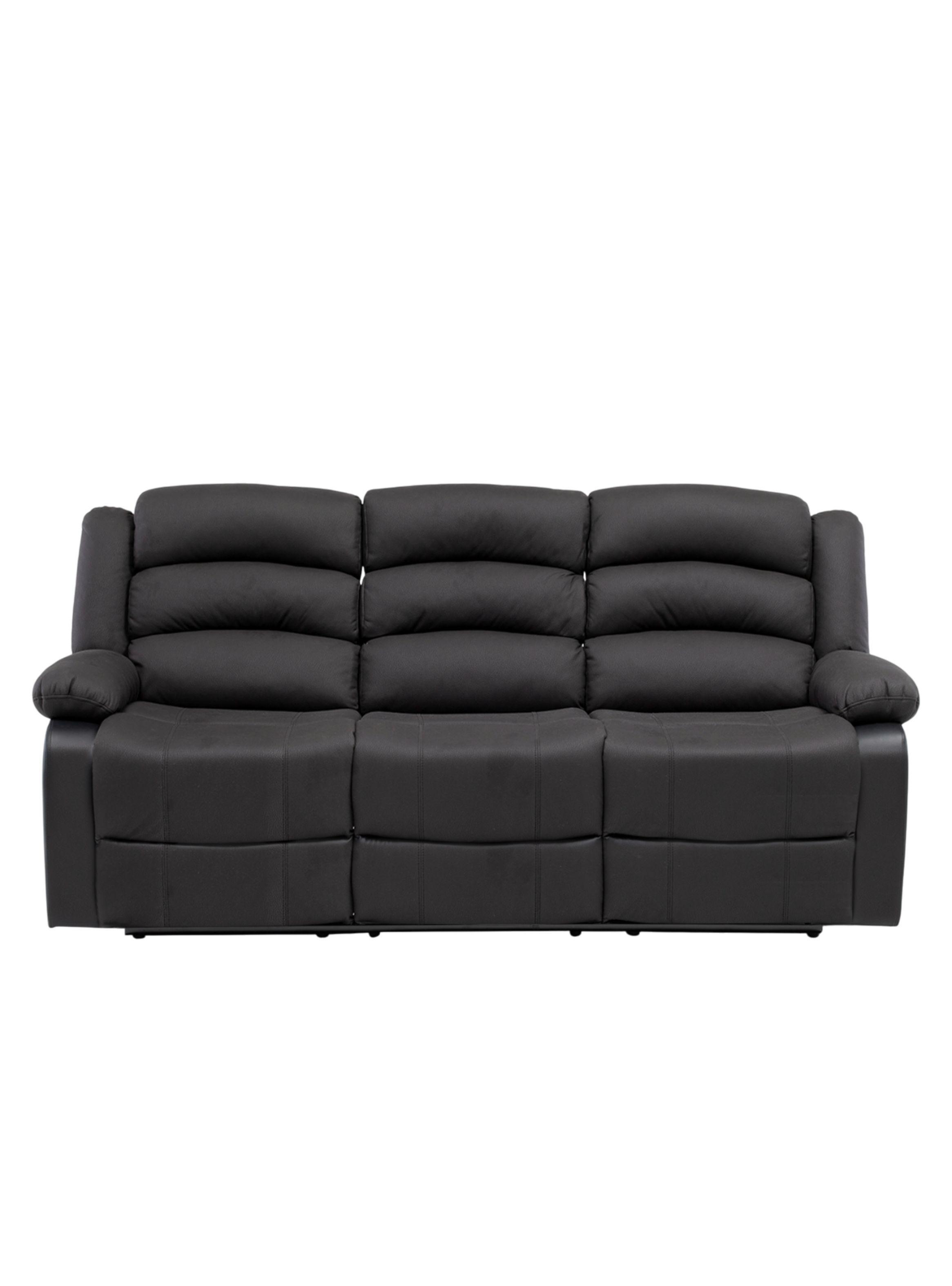  Sofá 3 Cuerpos Reclinable Moderno New Praga 8041SFF-1